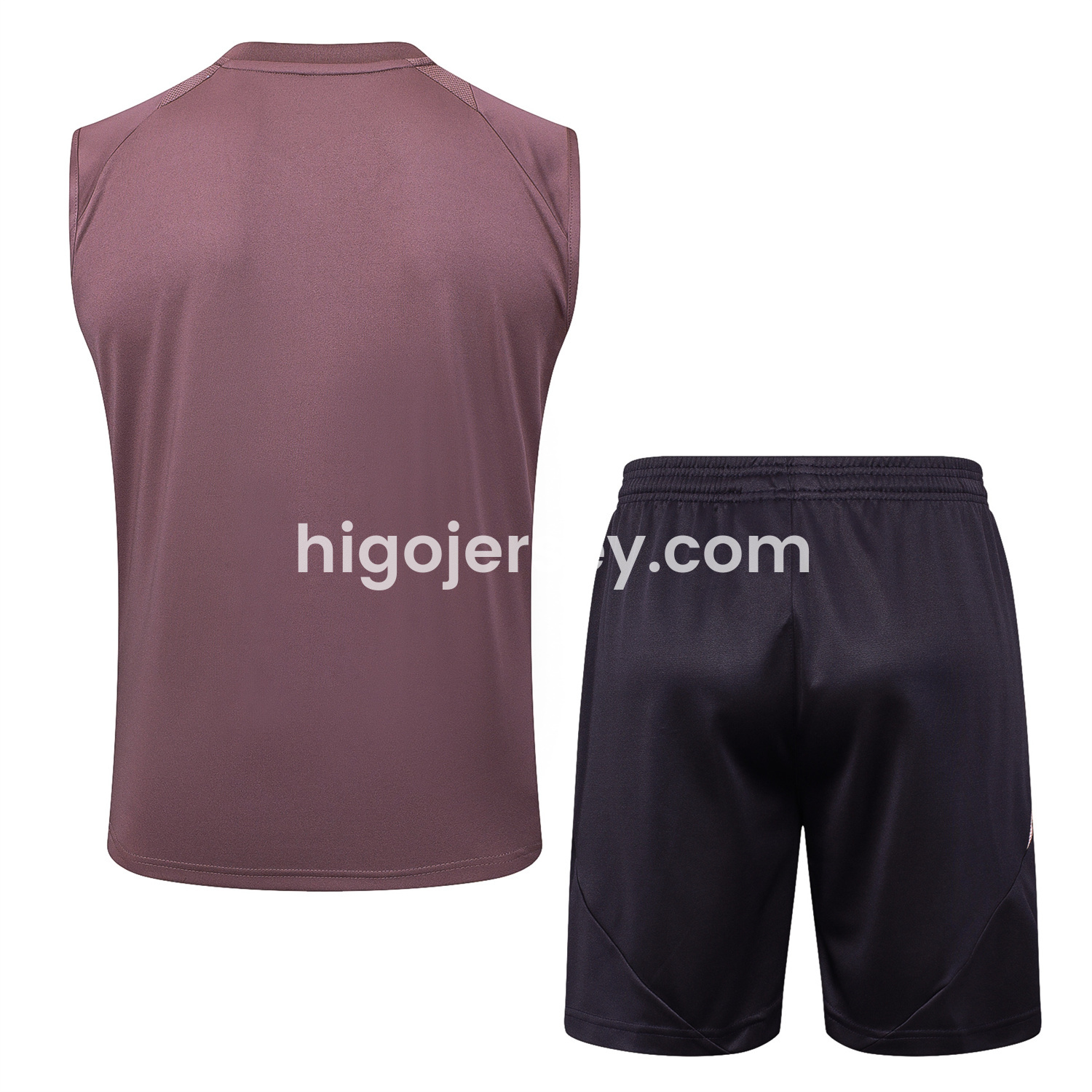 Higojerseys-Arsenal 25-26 Vest Training Set - Purple Vest and Deep Purple Shorts