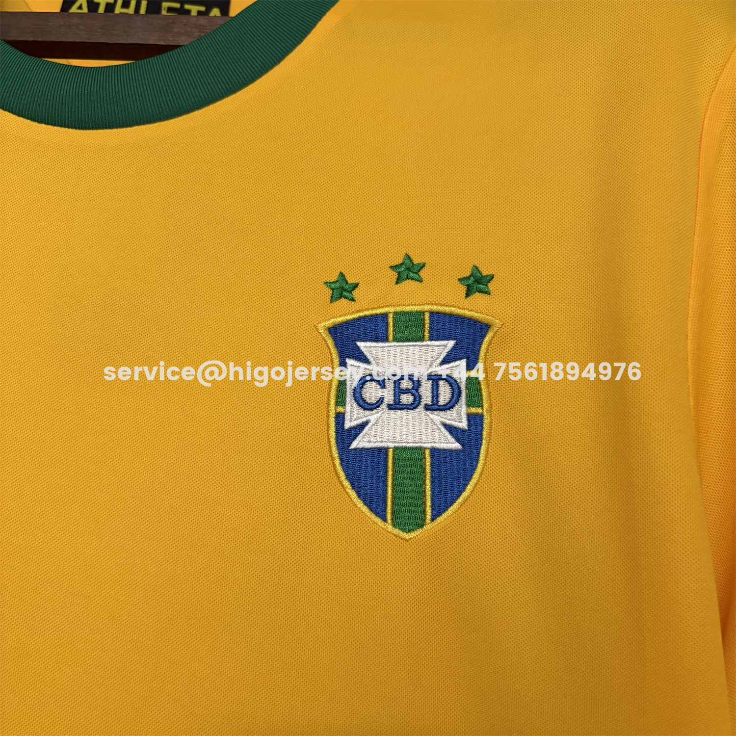 Higojerseys-Retro Brazil 1971 Home Jersey