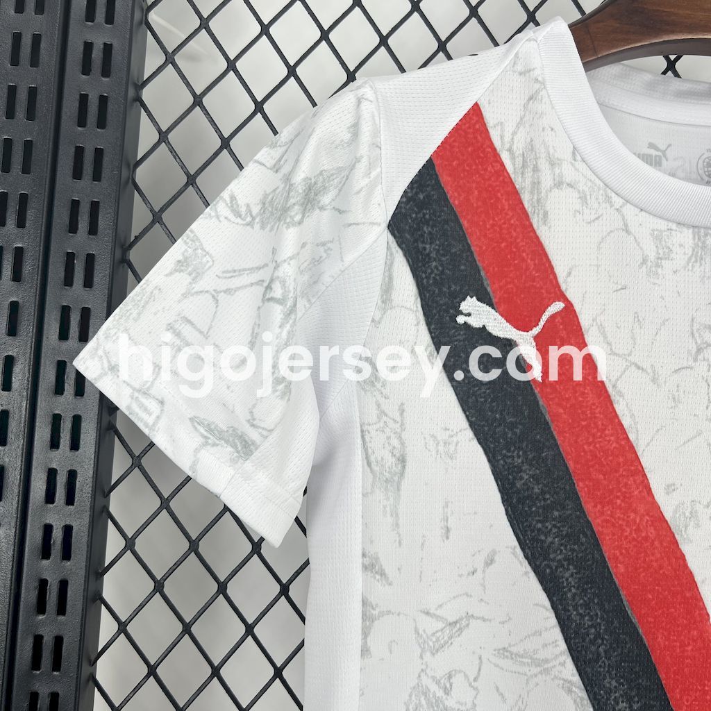 Higojerseys-Manchester City 25-26 Away Kids Kit