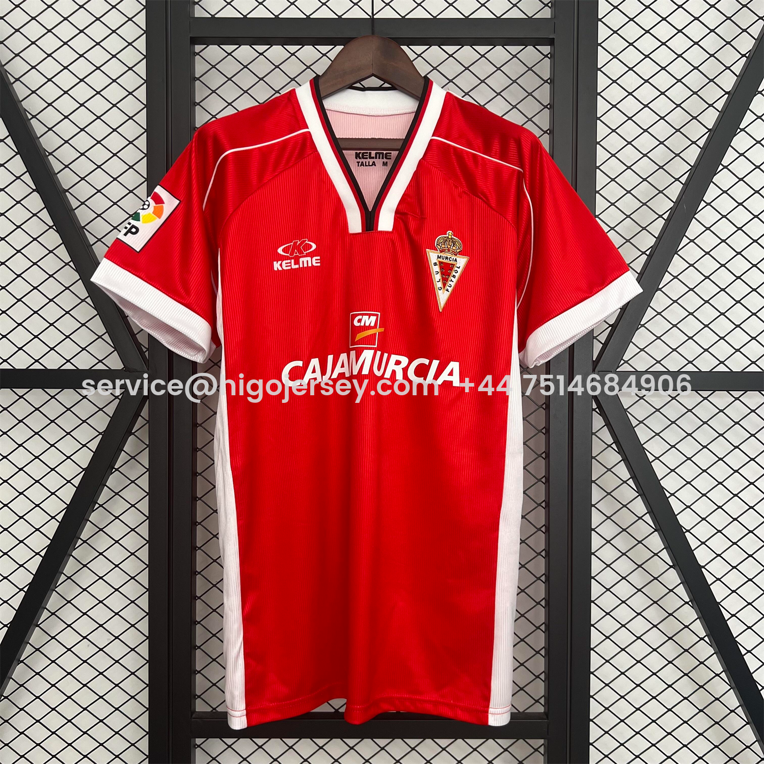 Higojerseys-Retro Real Murcia CF 1999-00 Home Red Jersey