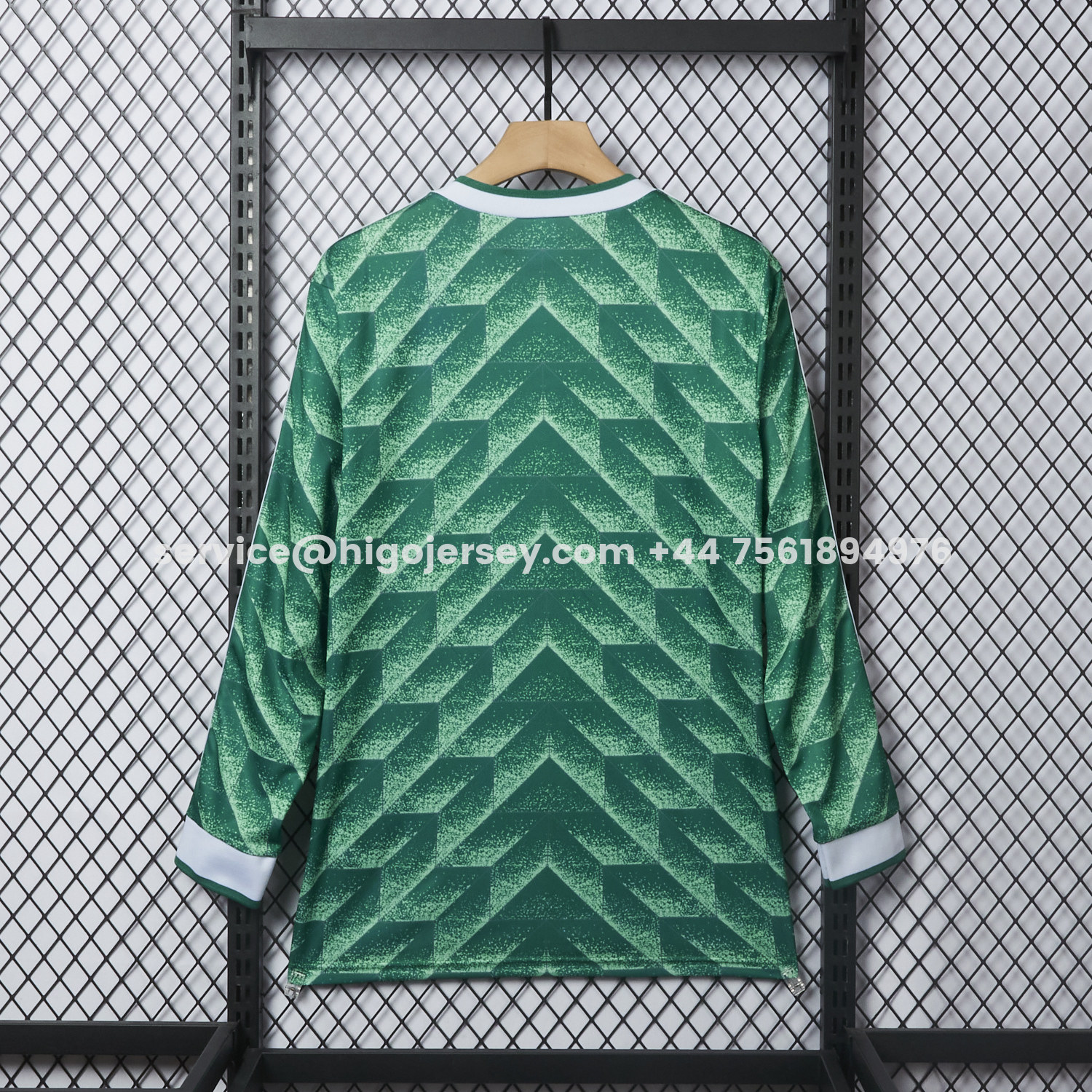 Higojerseys-Retro Germany 1990 Away Long Sleeves Jersey
