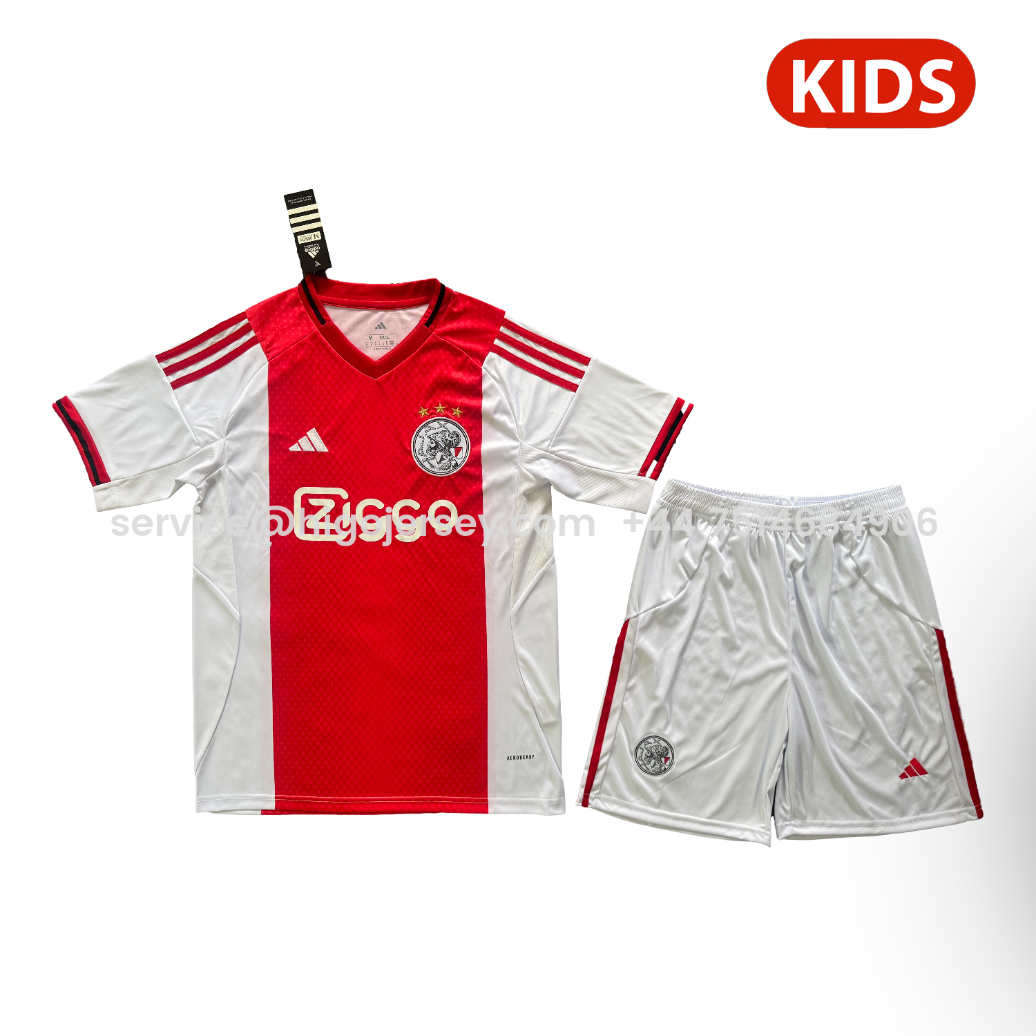 Higojerseys-Ajax 25-26 Home Kids Kit