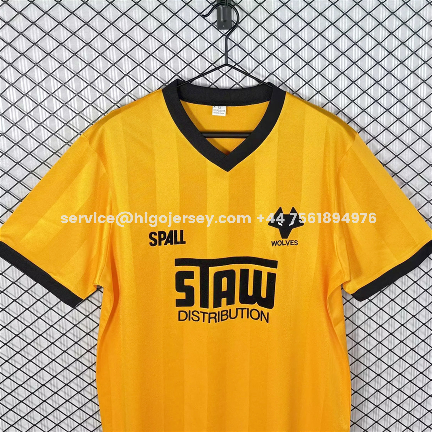 Higojerseys-Retro Wolverhampton Wanderers Wolves 1986-88 Home Jersey