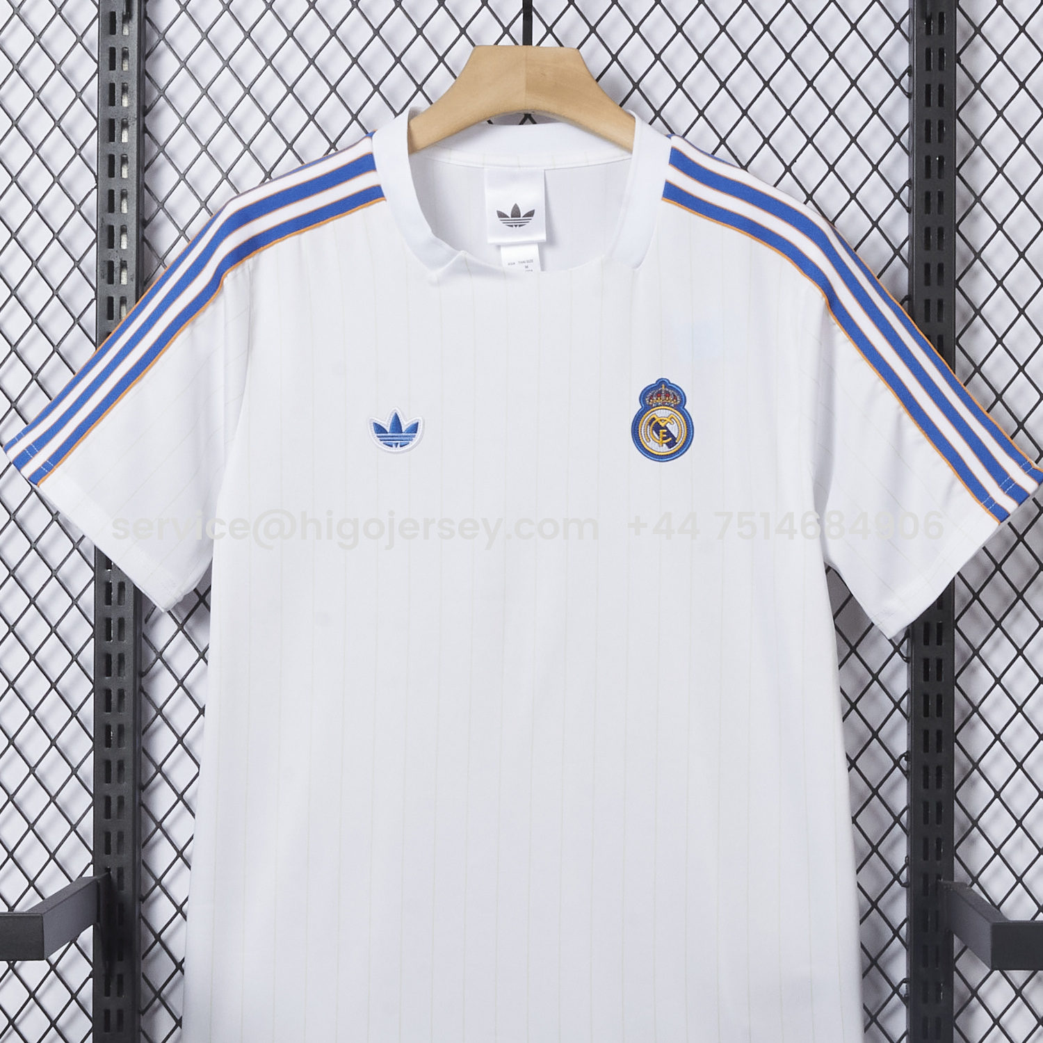 Higojerseys-Real Madrid 25-26 Trefoil White Travel Jersey - Player Version