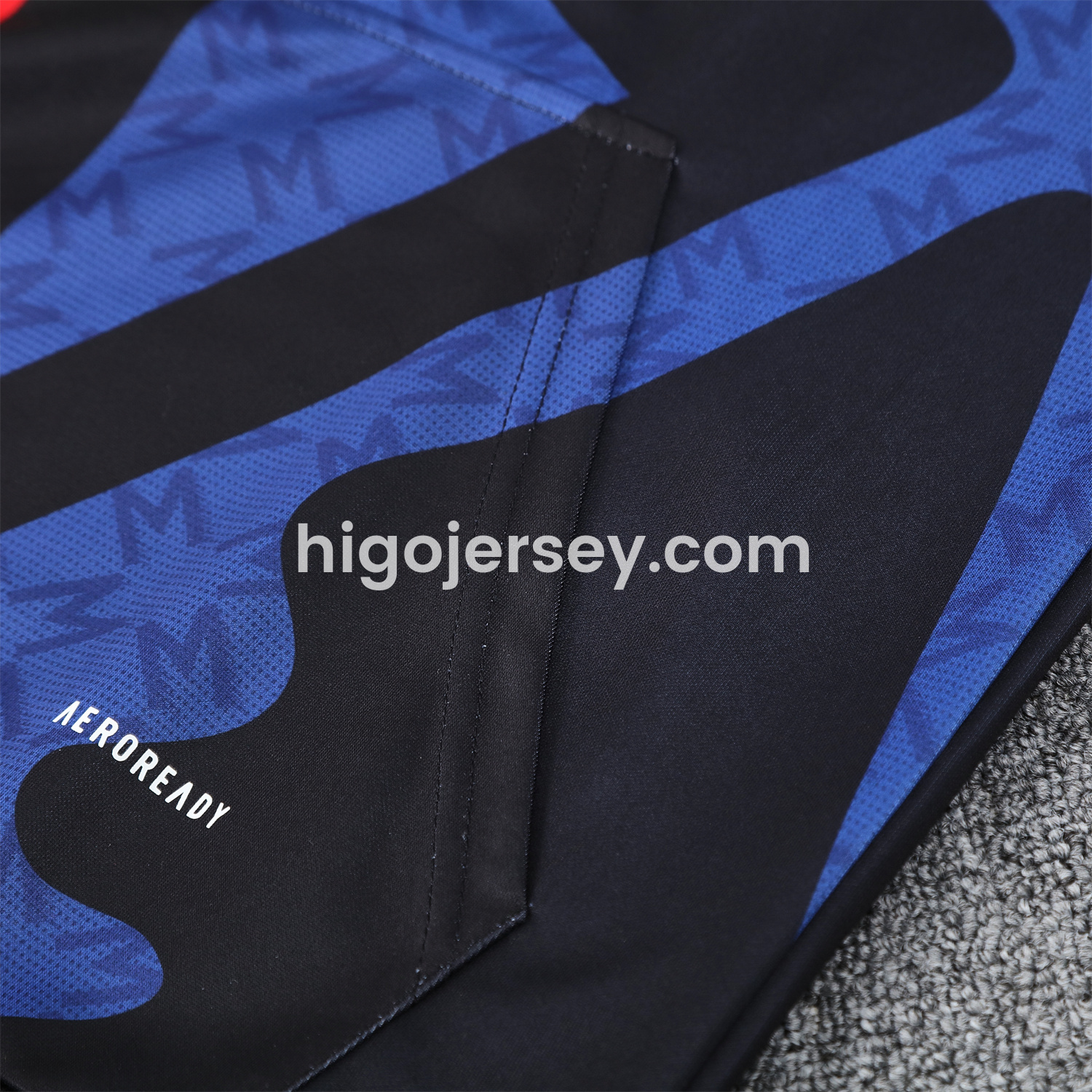 Higojerseys-Manchester United 24-25 Pre-Match Traning Hoodie Set - Black Top and Pants