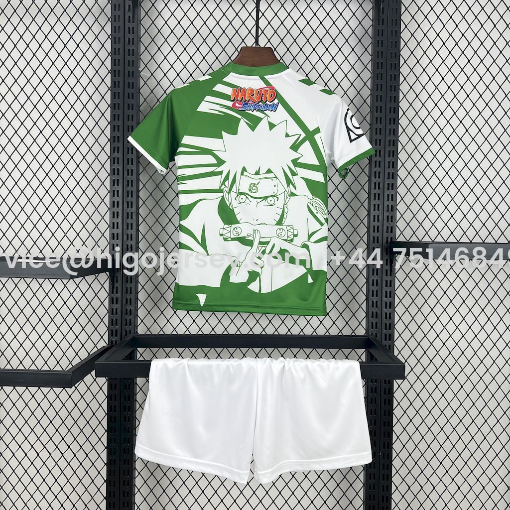 Higojerseys-Real Betis 25-26 NARUTO Special Edition Kids Kit