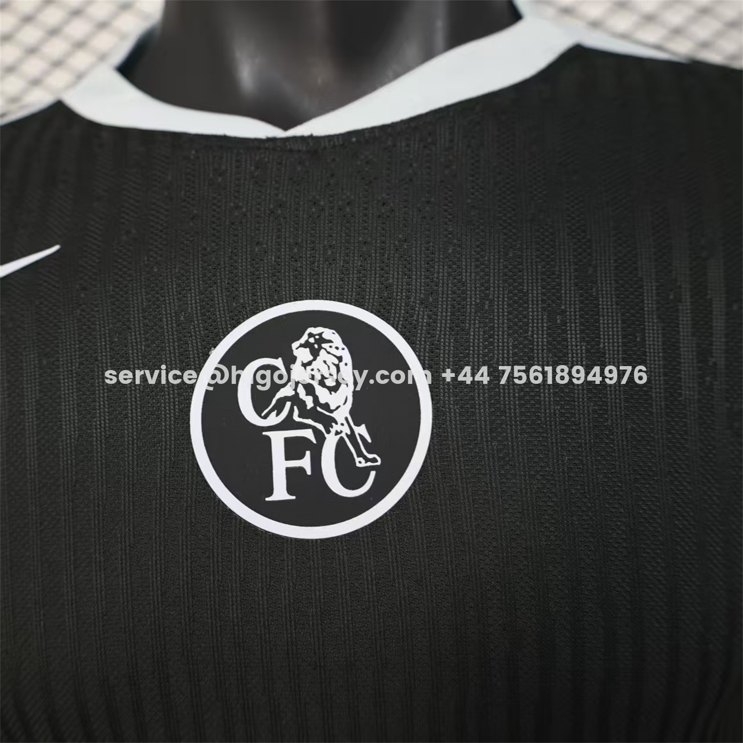 Higojerseys-C.H.E.L.S.E.A 25-26 Third Long Unsponsored Black Jersey - Player Version