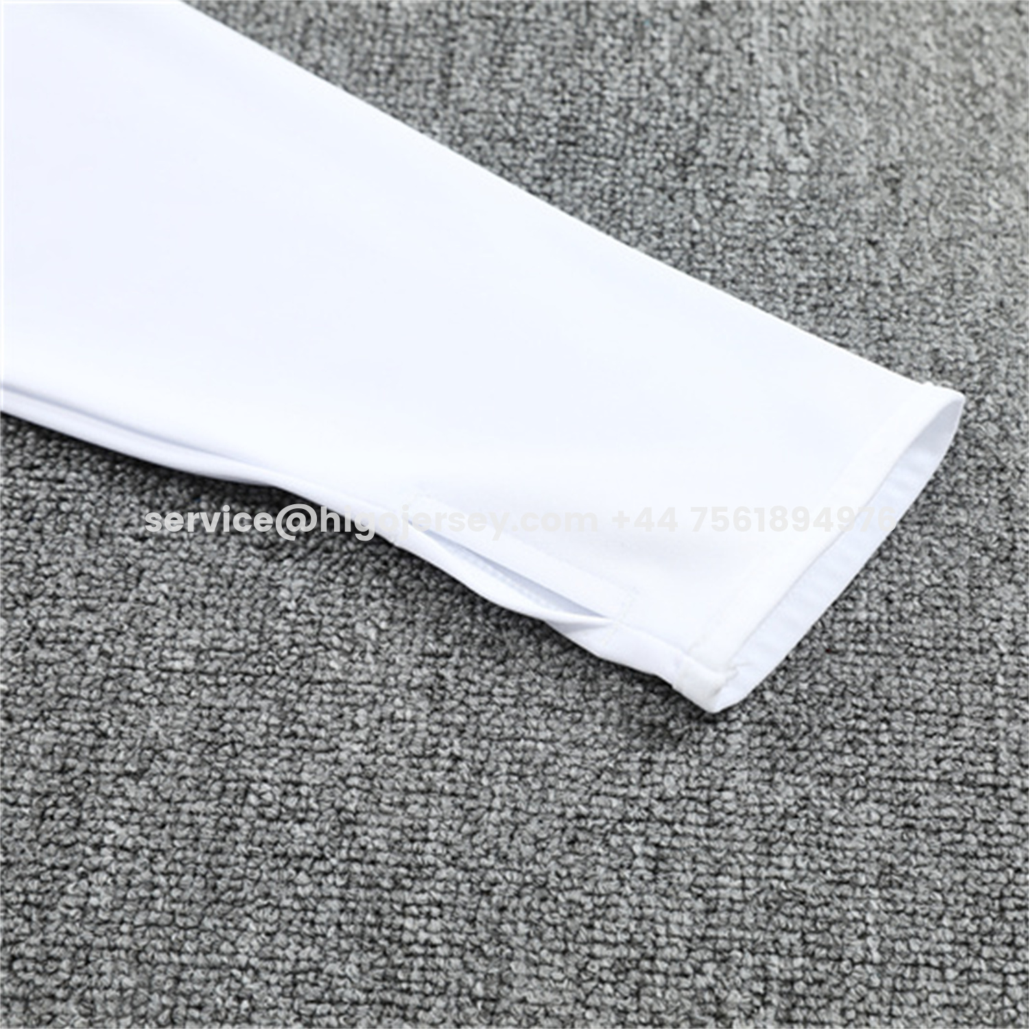 Higojerseys-Real Madrid 25-26 Kids Long Sleeve Training Set - White Top & Black Pants