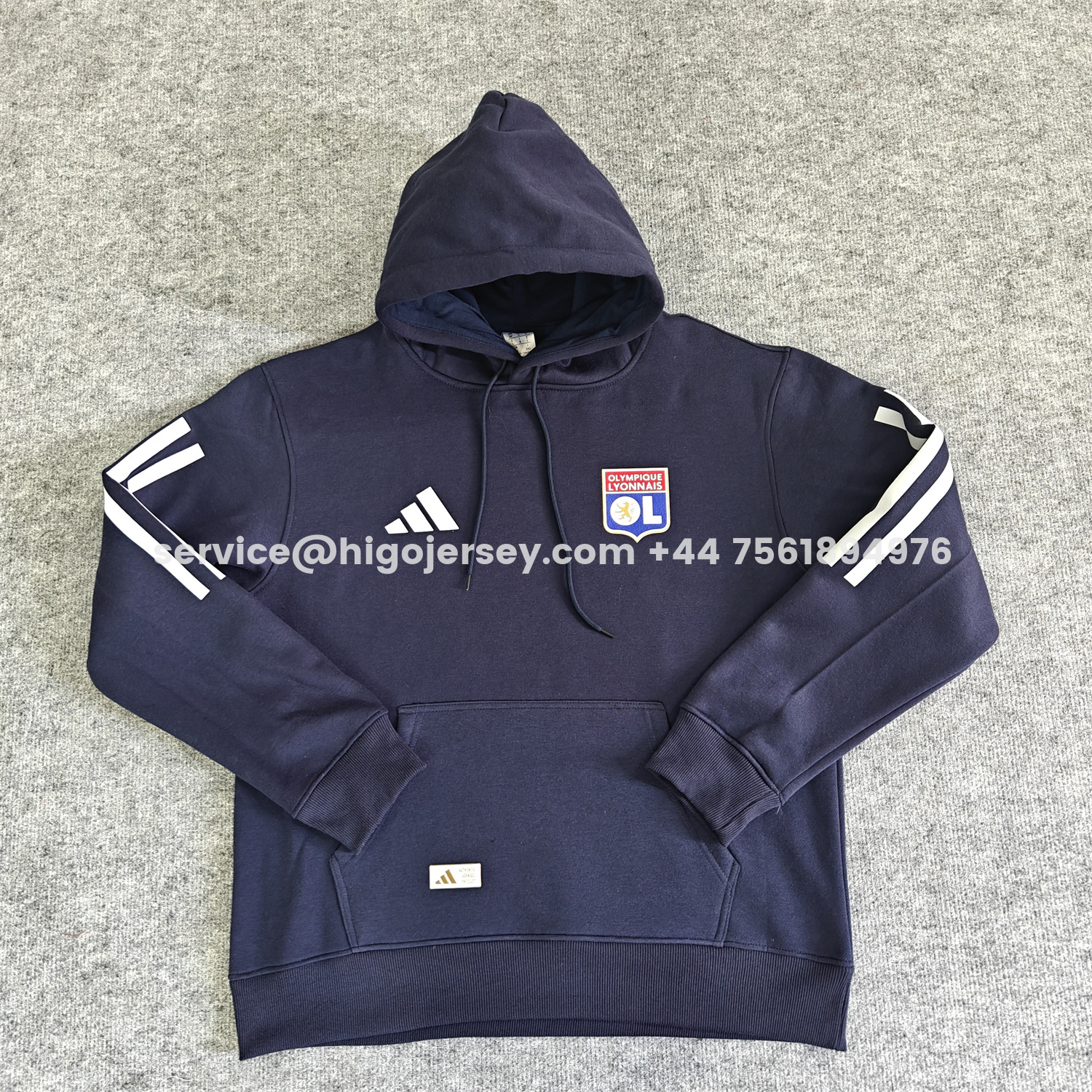 Higojerseys-Lyon 25-26 Home Unisex Pullover Hoodie