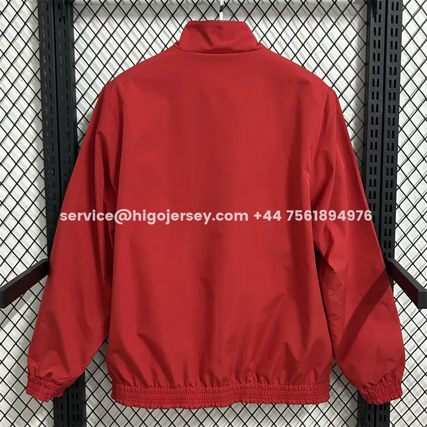 Higojerseys-Spain 2026 Pre-Match Double Sided Reversible Windbreaker - Red