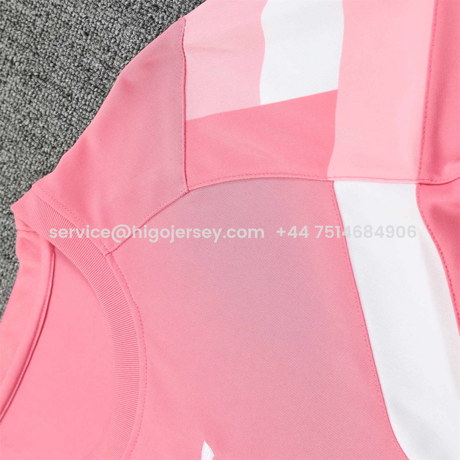Higojerseys-INT M.A.M 25-26 Short-Sleeve Training Set - Pink Top & Pink Shorts