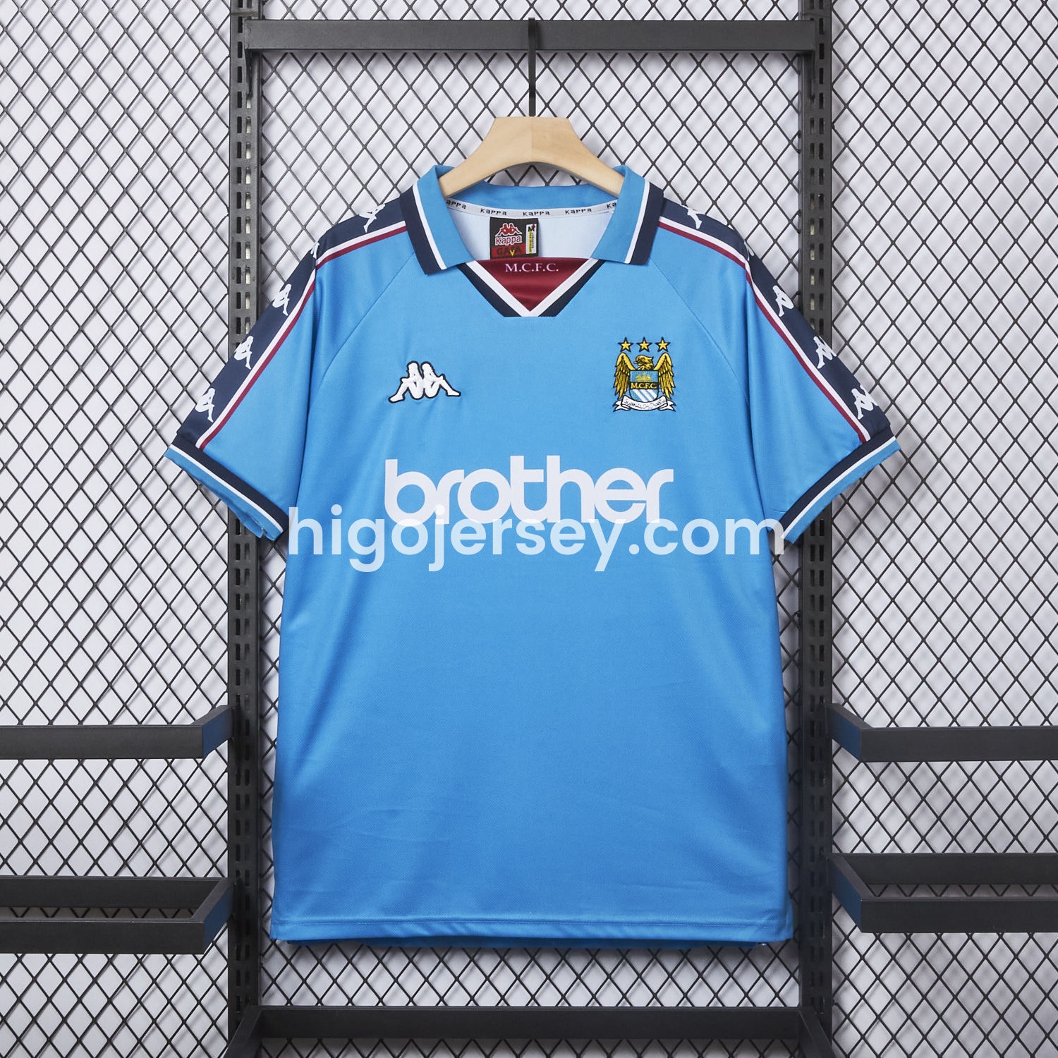 Higojerseys-Retro Manchester City 1997-98 Home Jersey