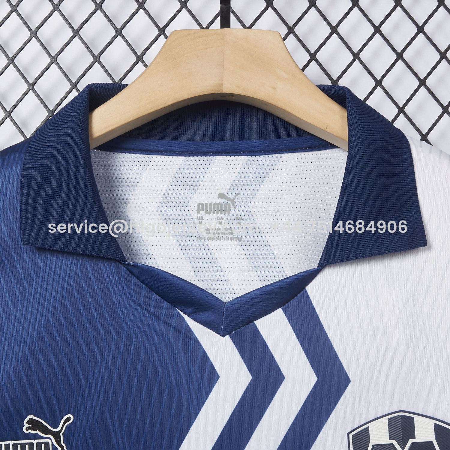 Higojerseys-Rayados Monterrey 25-26 Blue And White Half Special Jersey - Fans Version