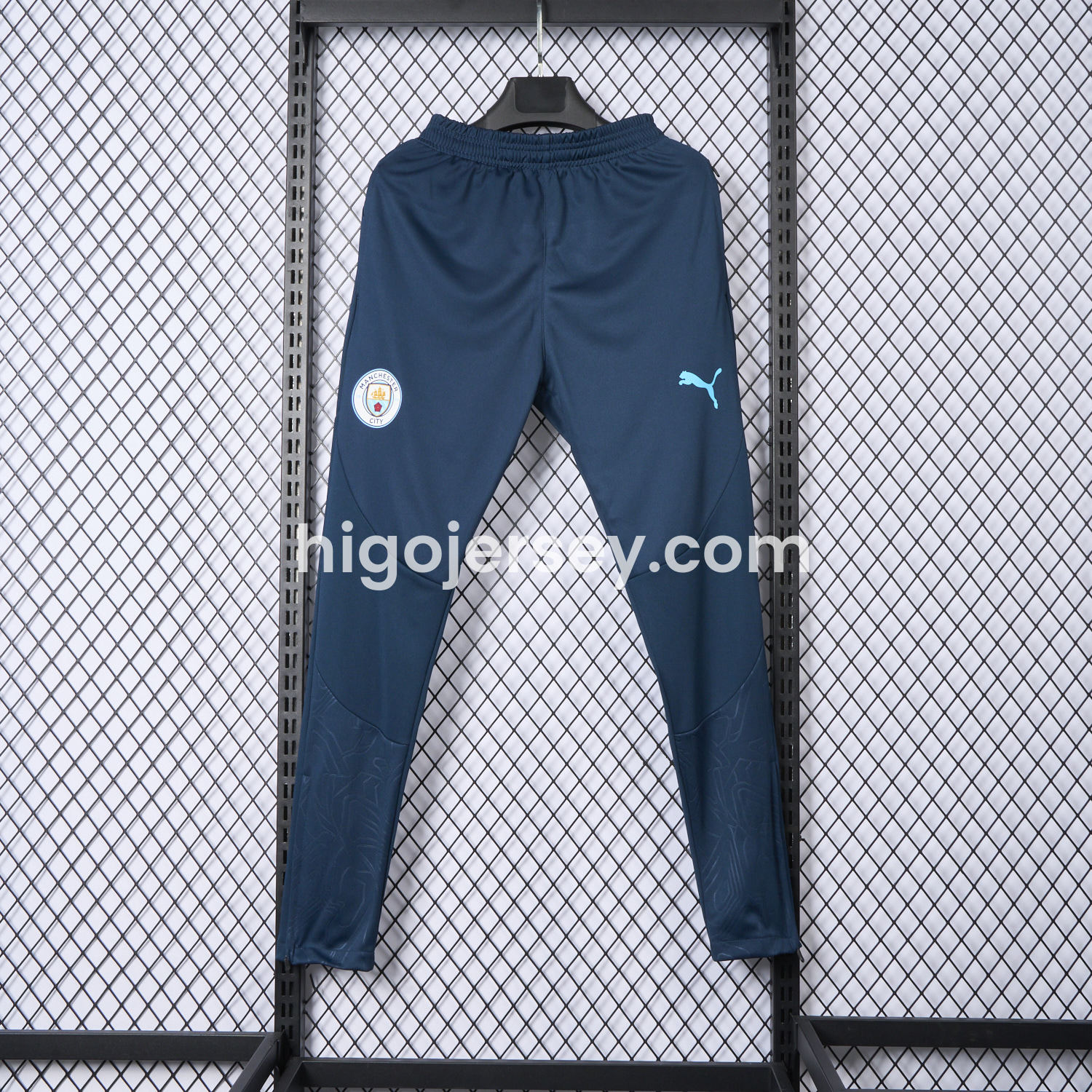 Higojerseys-Manchester City 24-25 Deep Teal Training Pants - Player Version