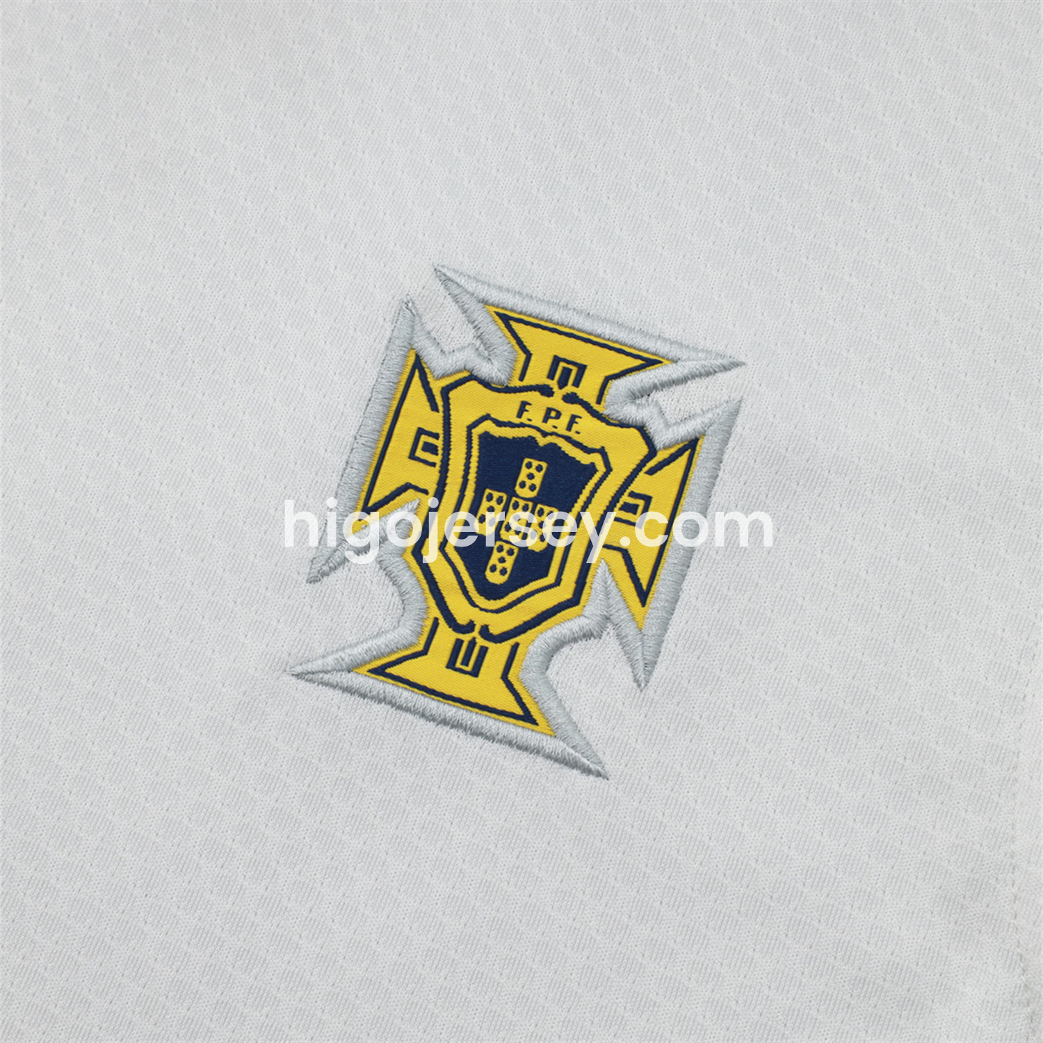 Higojerseys-Portugal 25-26 Vest Training Set - Off White Top and Deep Blue Shorts