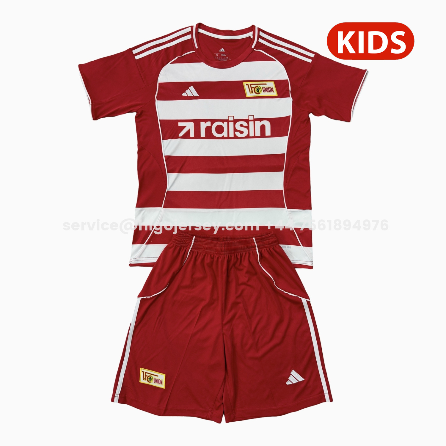 Higojerseys-Union Berlin 25-26 Home Kids Kit