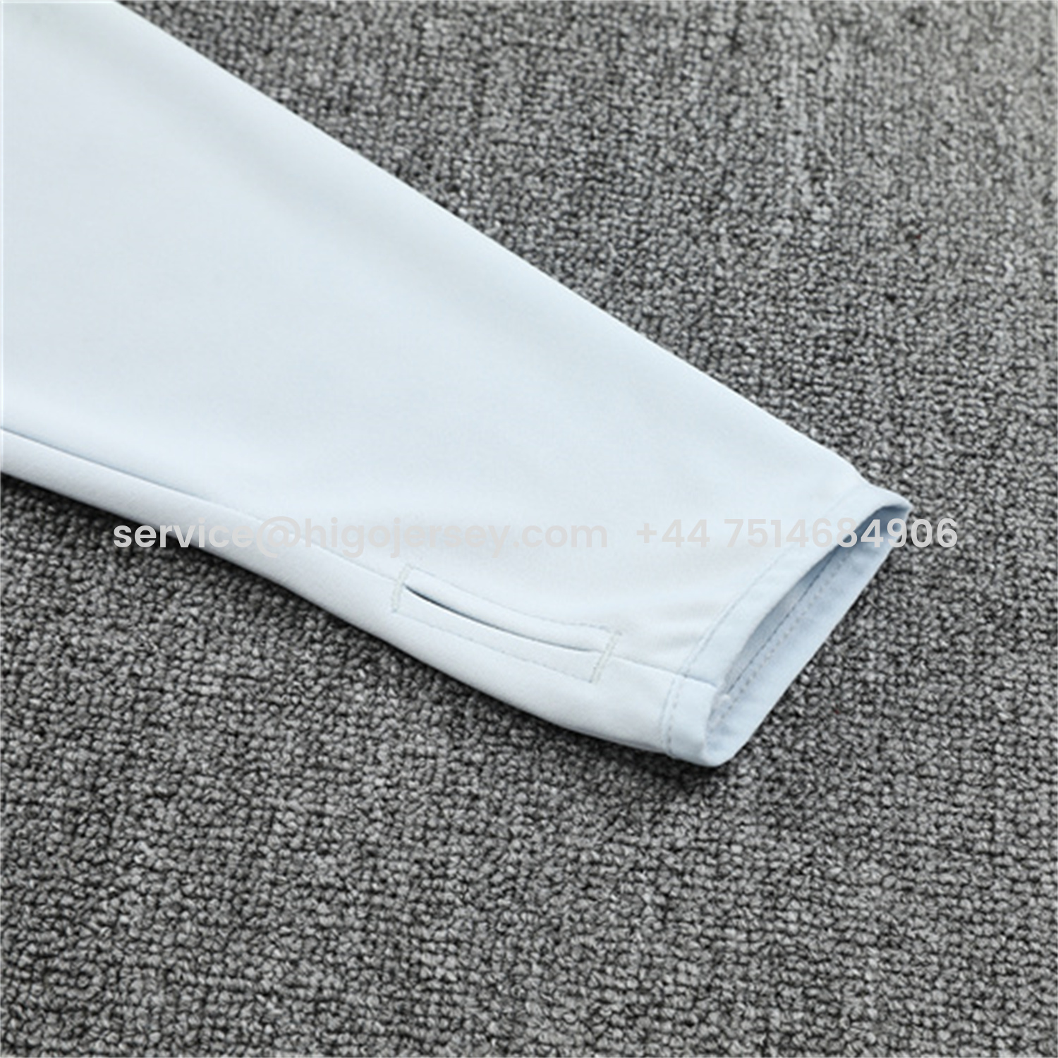 Higojerseys-Japan 25-26 Long Sleeve Training Set - Light Grey Top and Black Pants