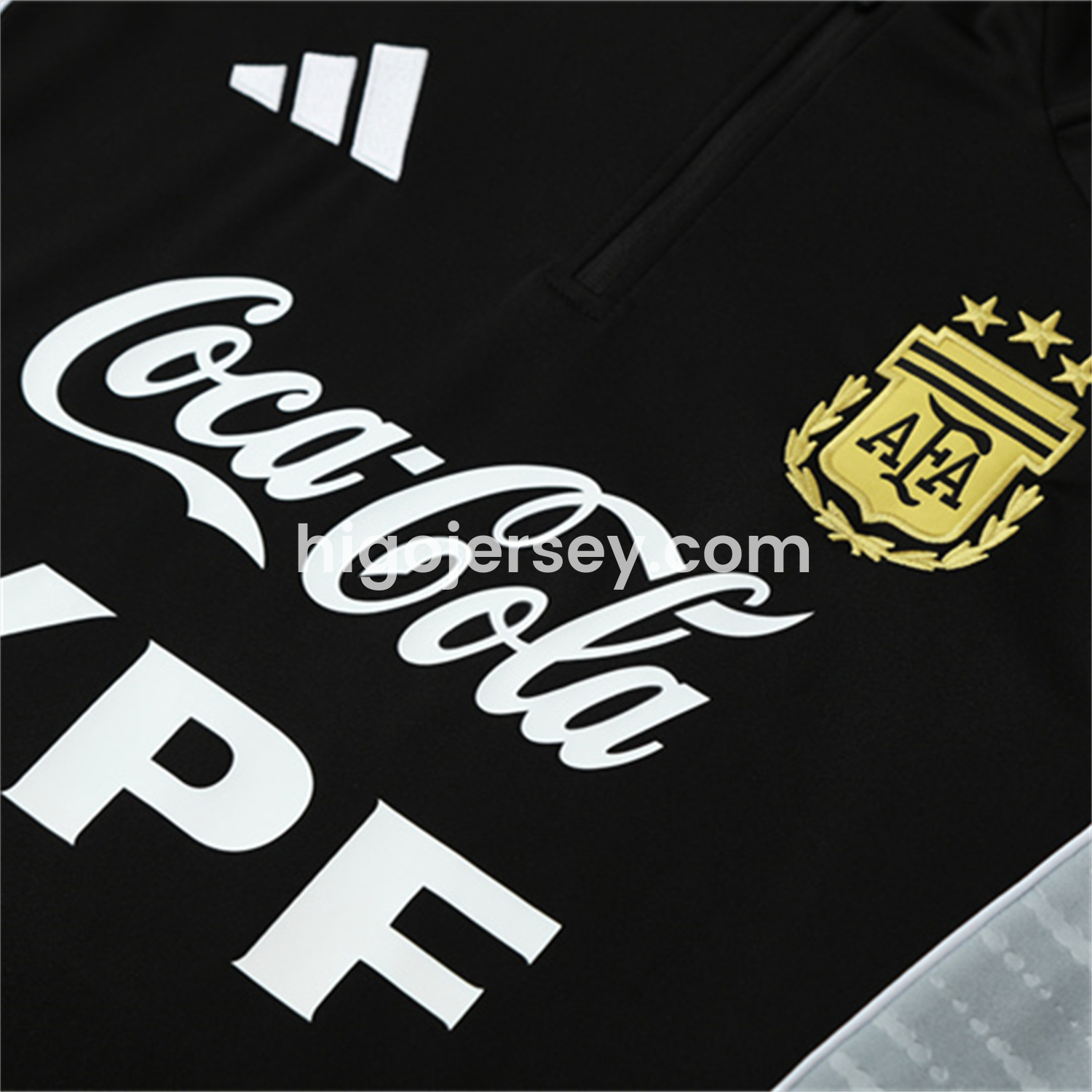 Higojerseys-Argentina 25-26 Kid Long Sleeves Training Set - Black Top & Black Pants
