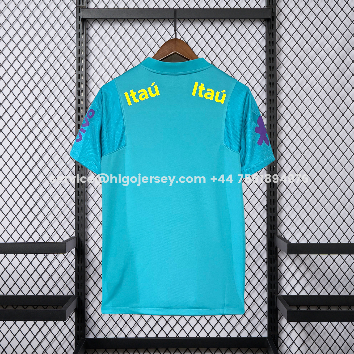 Higojerseys-Retro Brazil 2022 Pre-Match Cyan Special Jersey