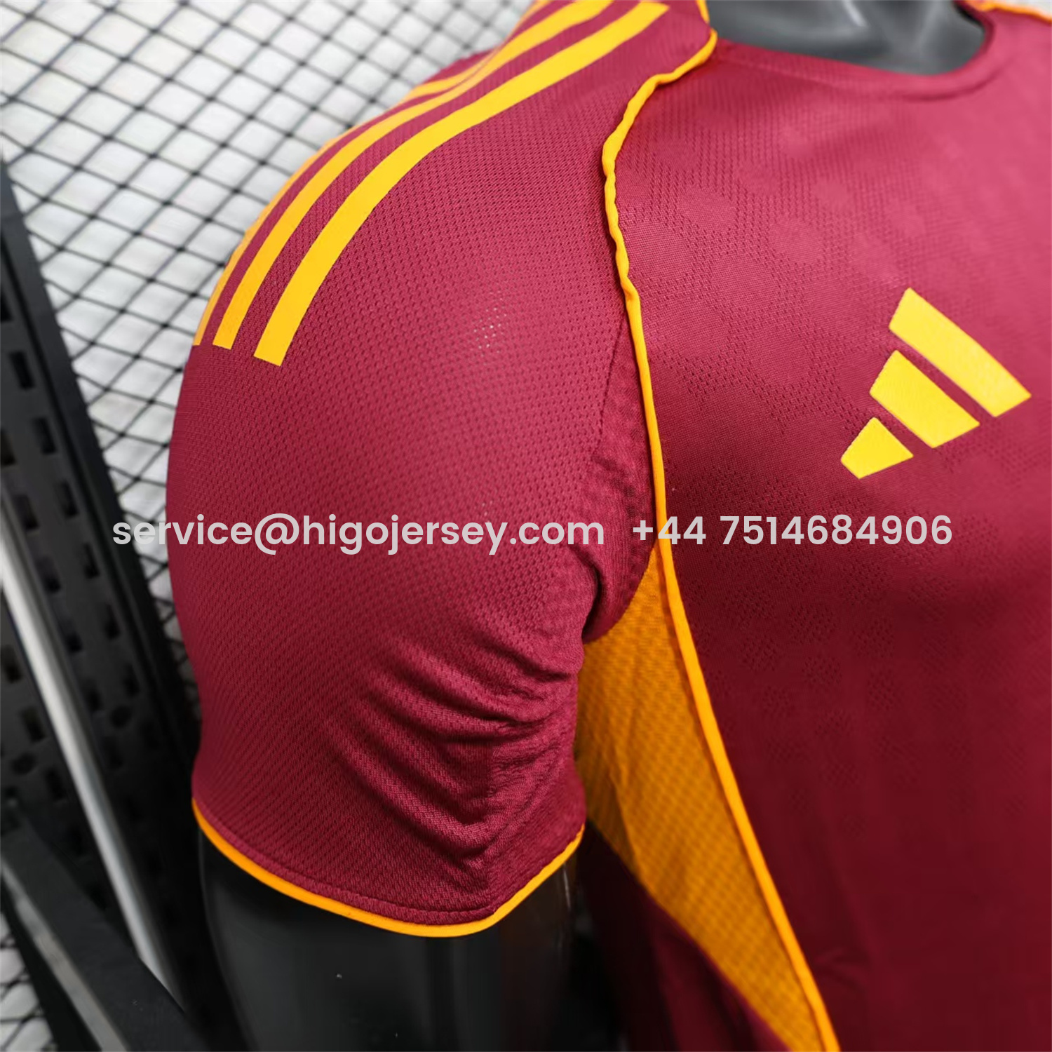 Higojerseys-AS Roma 25-26 Home Unsponsored Jersey - Player Version