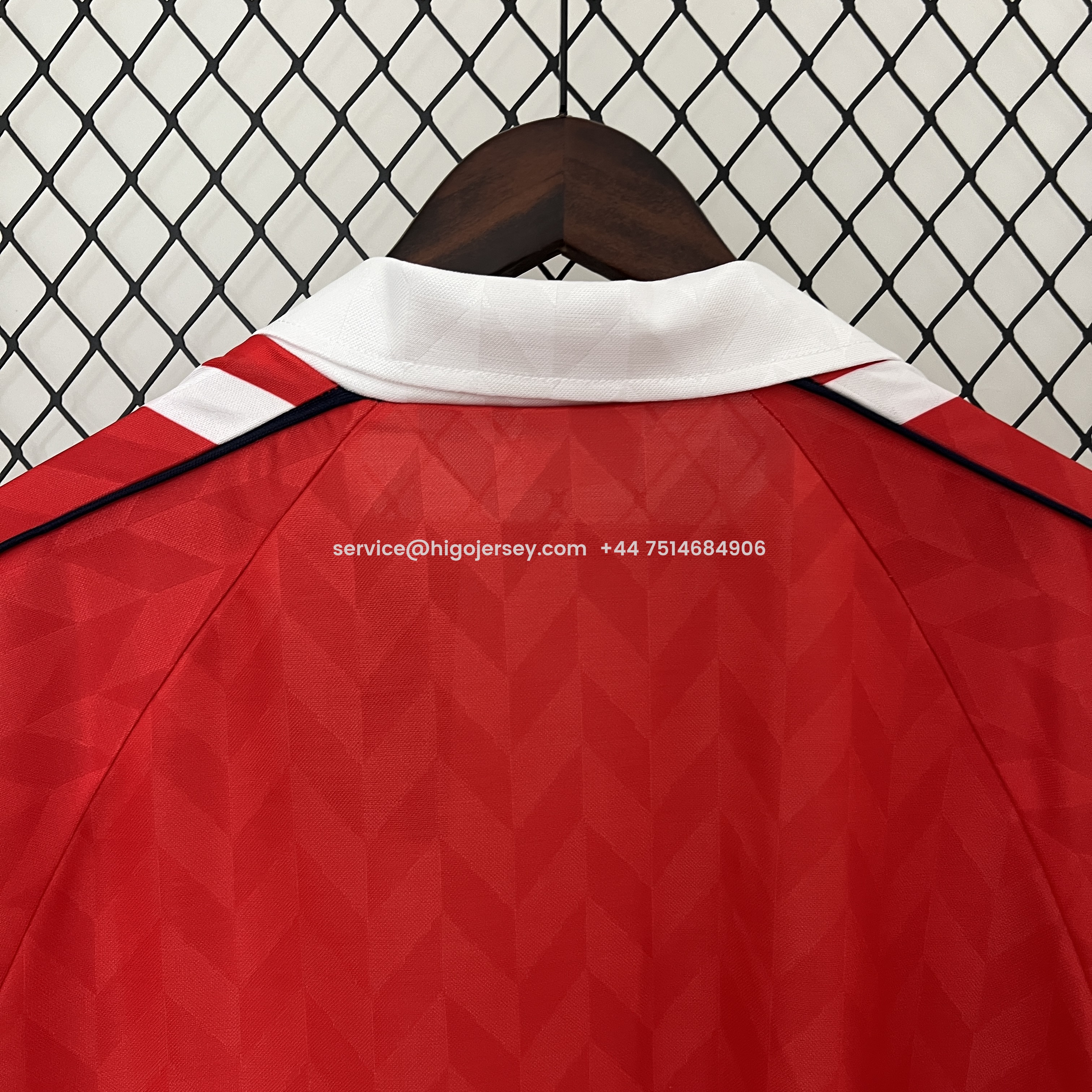 Higojerseys-Retro Denmark 1988 Home Stadium Jersey - Fans Version