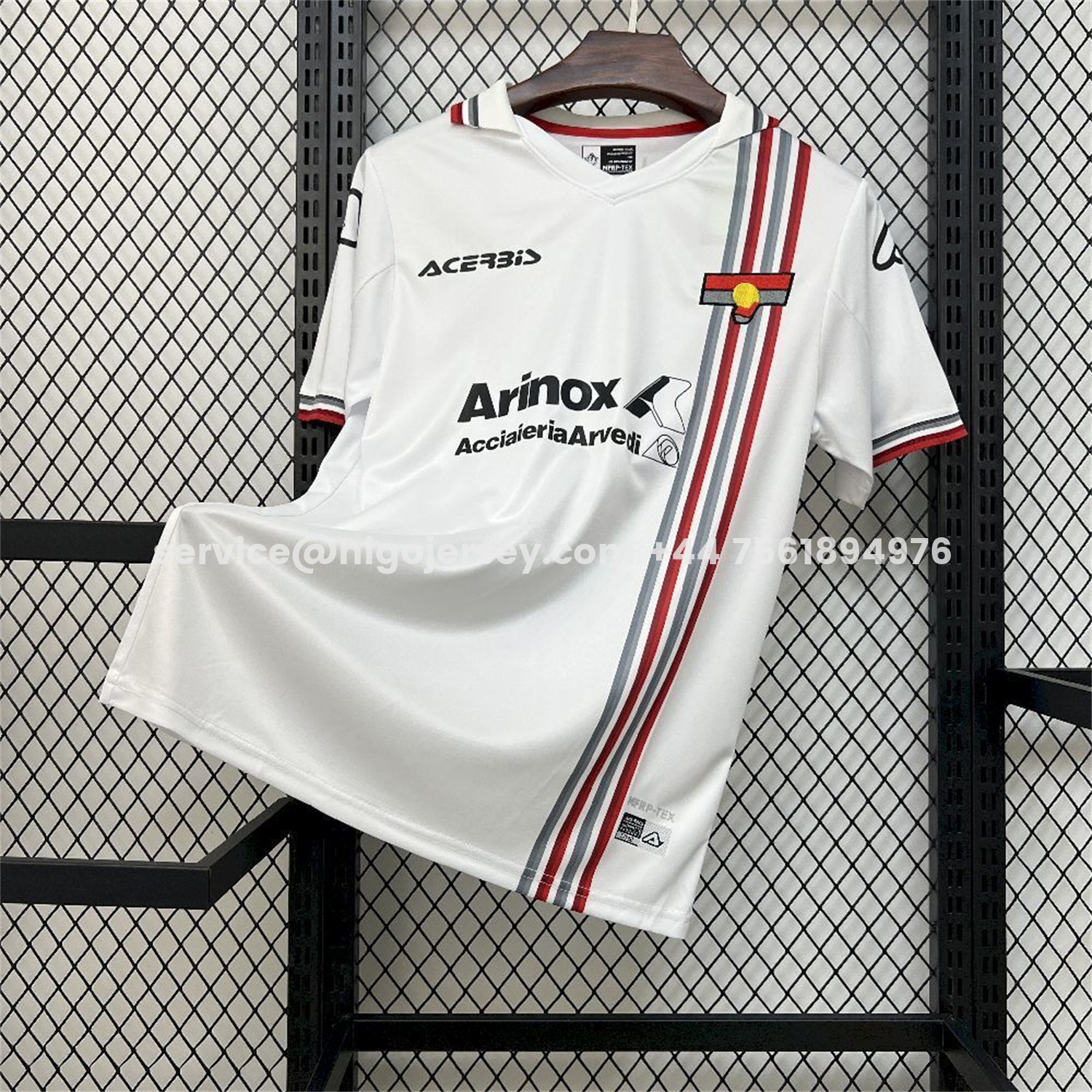 Higojerseys-Cremonese 25-26 Away White Jersey - Fans Version