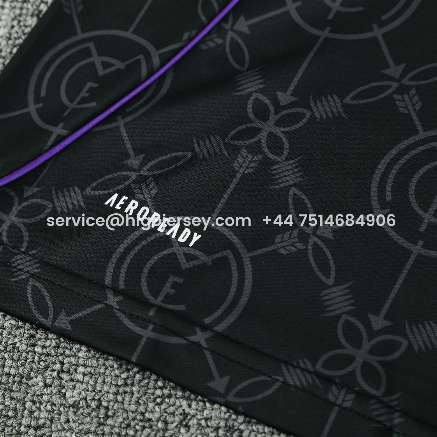 Higojerseys-Real Madrid 25-26 Vest Training Set - Blue Edge Black Vest & Black Shorts