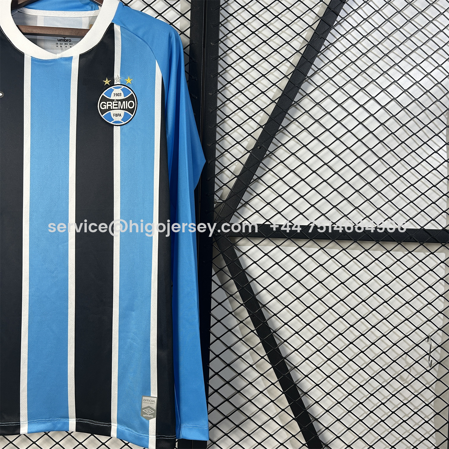 Higojerseys-Gremio 25-26 Home Unsponsored Long Sleeves Jersey - Fans Version
