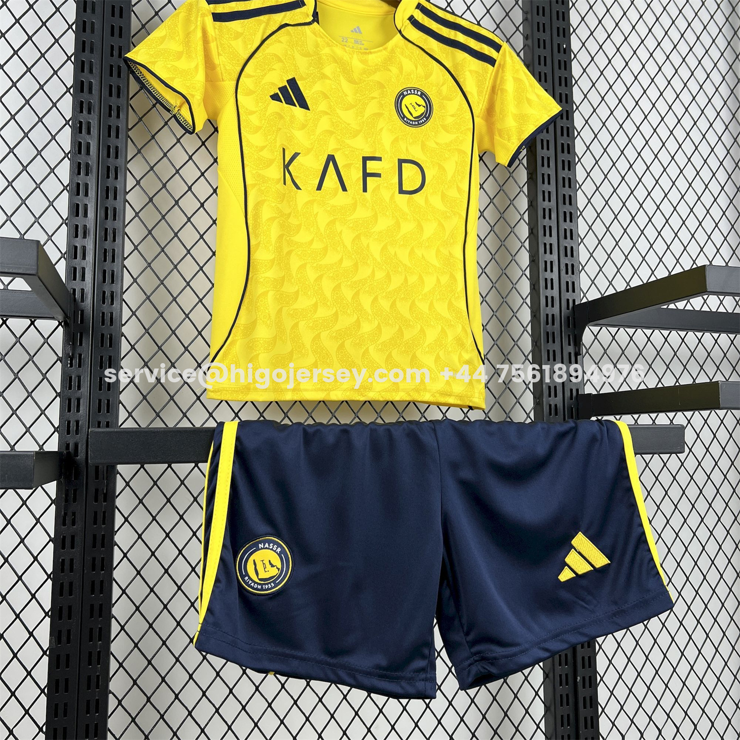 Higojerseys-Al Nassr Riyadh Victory 25-26 Home Kids Kit