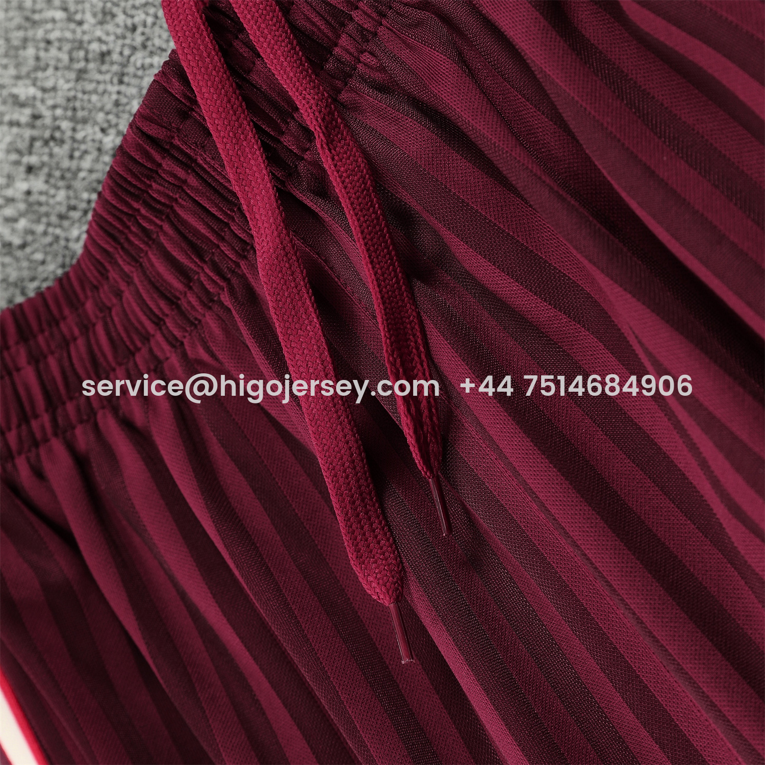 Higojerseys-Bayern Munich 25-26 Short-Sleeve Training Set - Wine Red Lines Top & Wine Red Lines Shorts