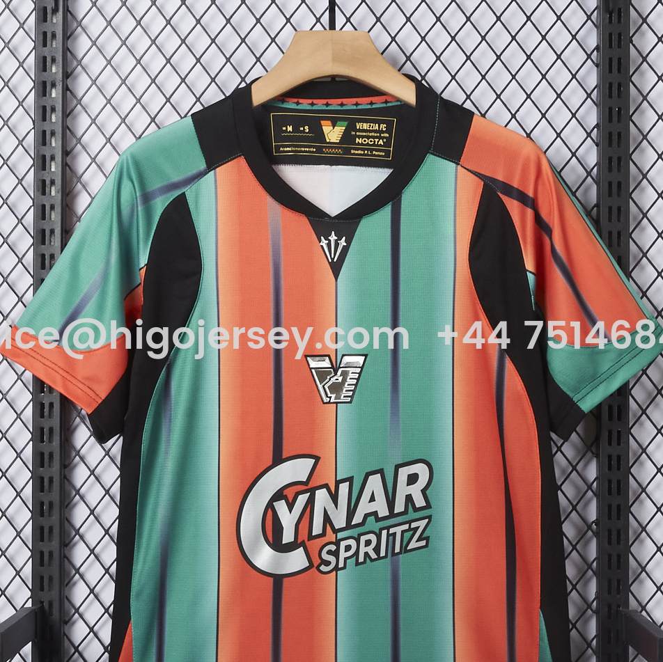 Higojerseys-Venezia FC 25-26 Orange And Green Special Jersey - Fans Version