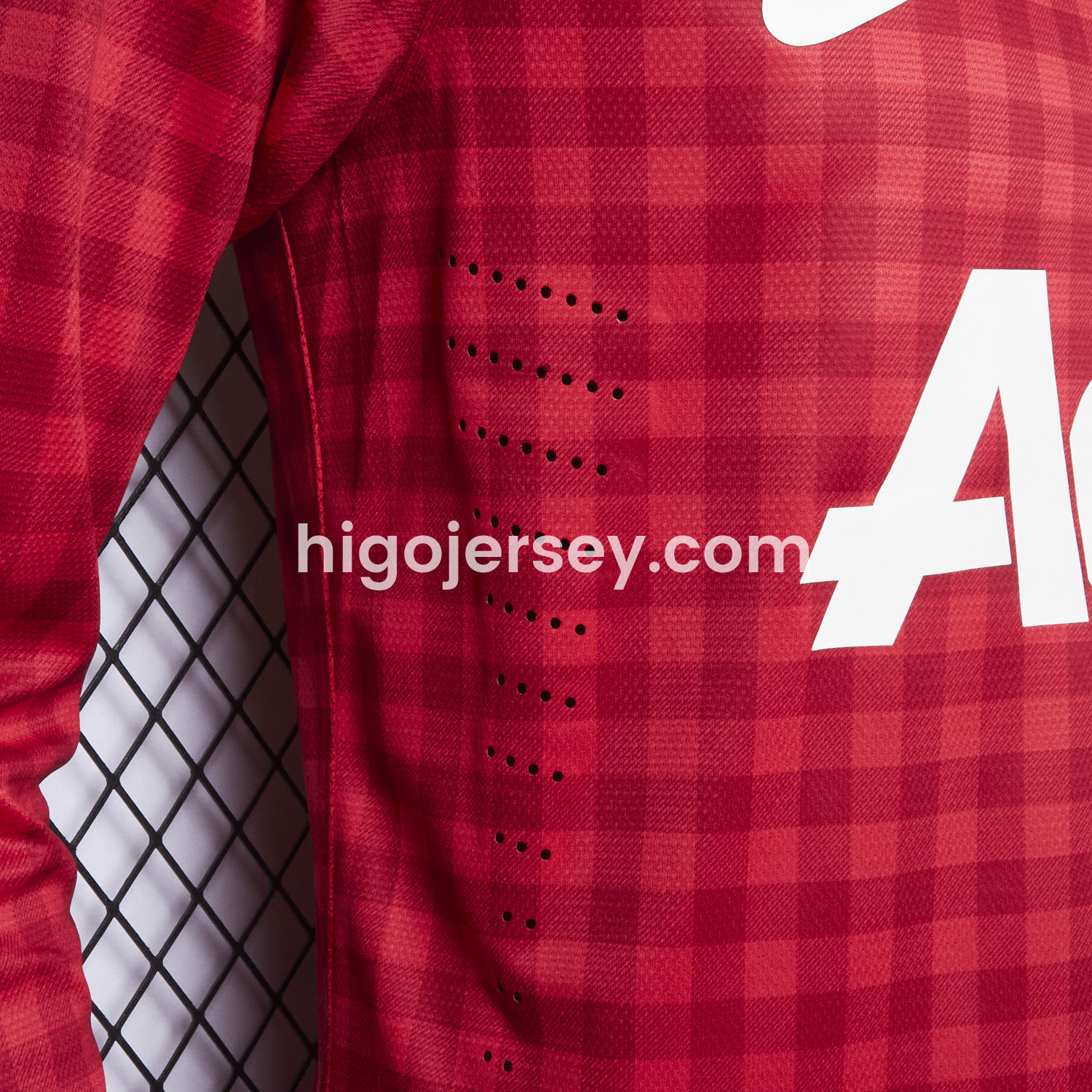Higojerseys-Retro Manchester United 2012-13 Home Long Sleeve Jersey - Player Version