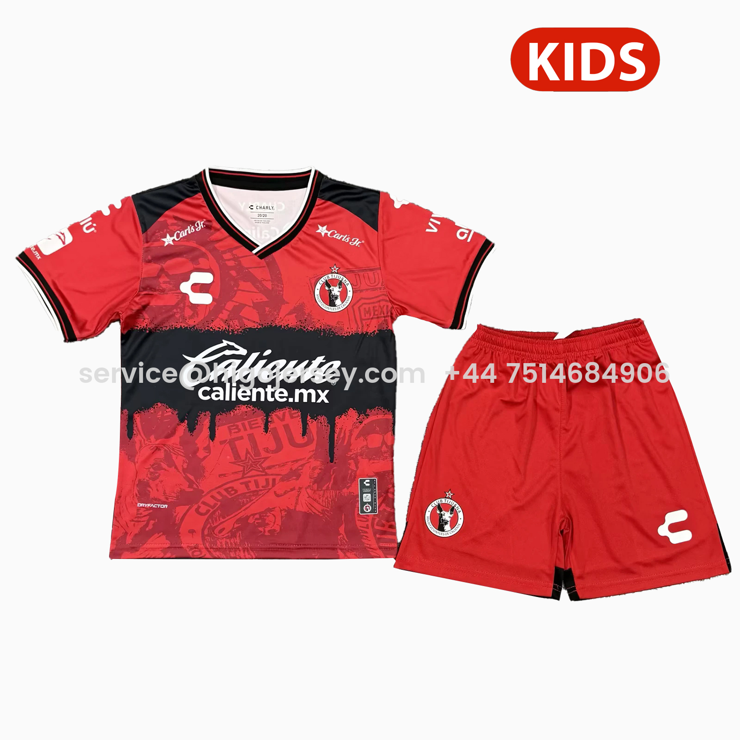 Higojerseys-Tijuana 25-26 Home Kids Kit