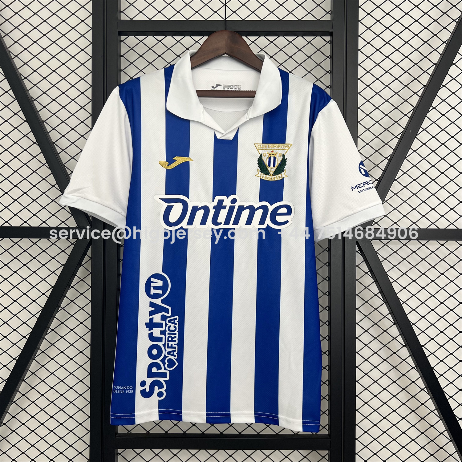 Higojerseys-CD Leganés 25-26 Home Jersey With All Sponsors - Fans Version