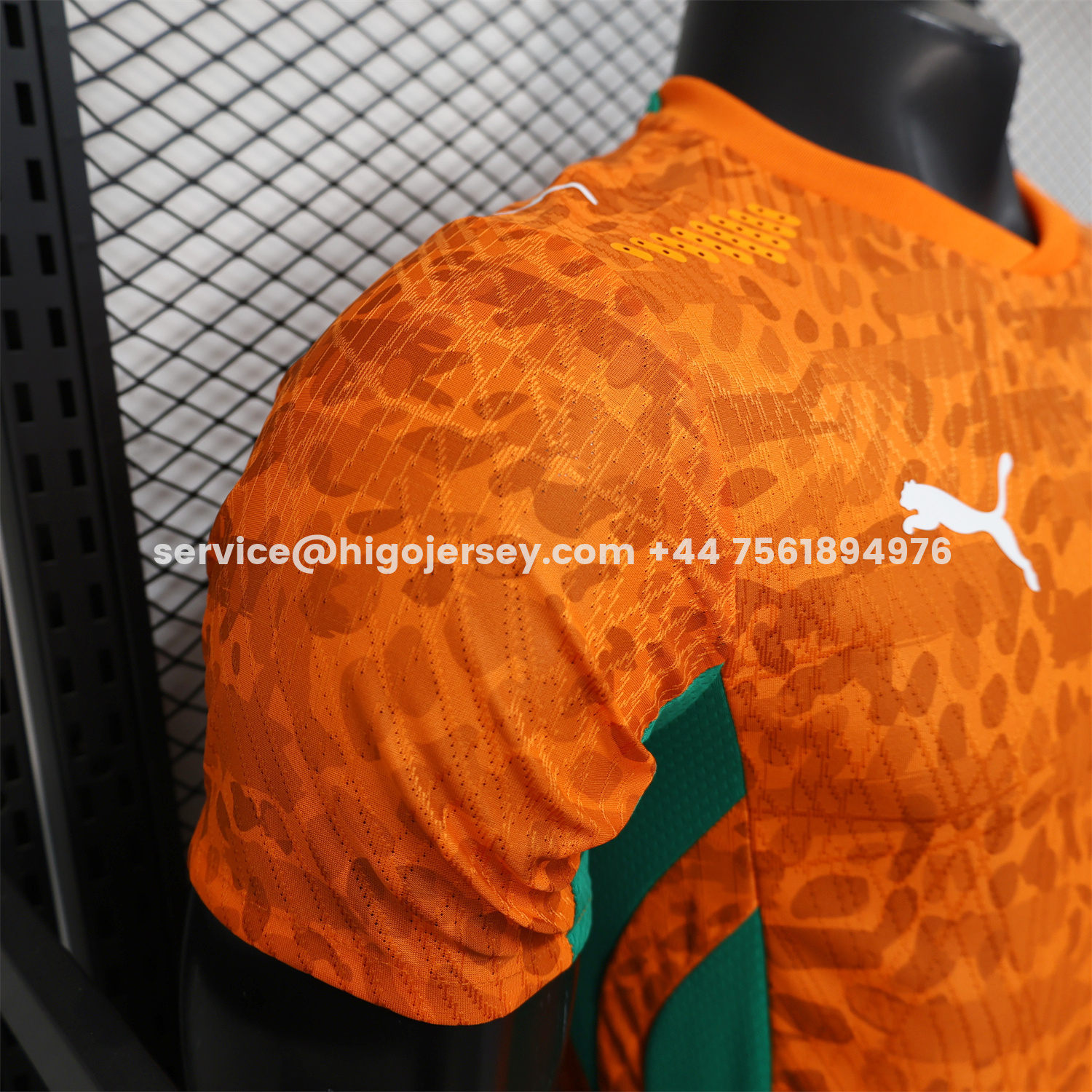 Higojerseys-Ivory Coast 2026 Home Orange Jersey - Player Version
