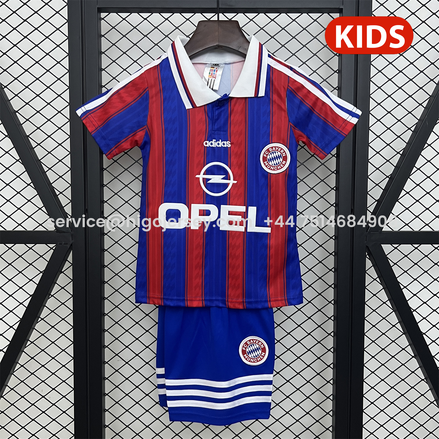 Higojerseys-Retro Bayern Munich 1995-97 Home Kids Kit