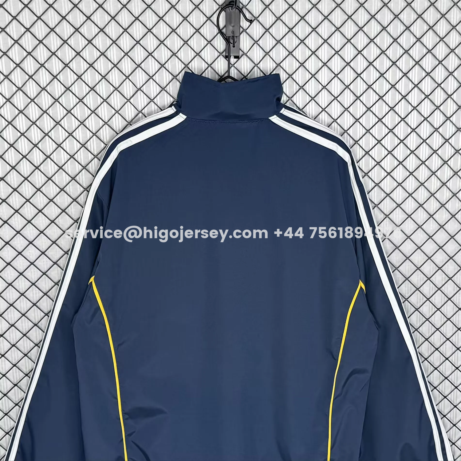 Higojerseys-Retro Real Madrid 1998-99 Third Windbreaker Jacket - Blue