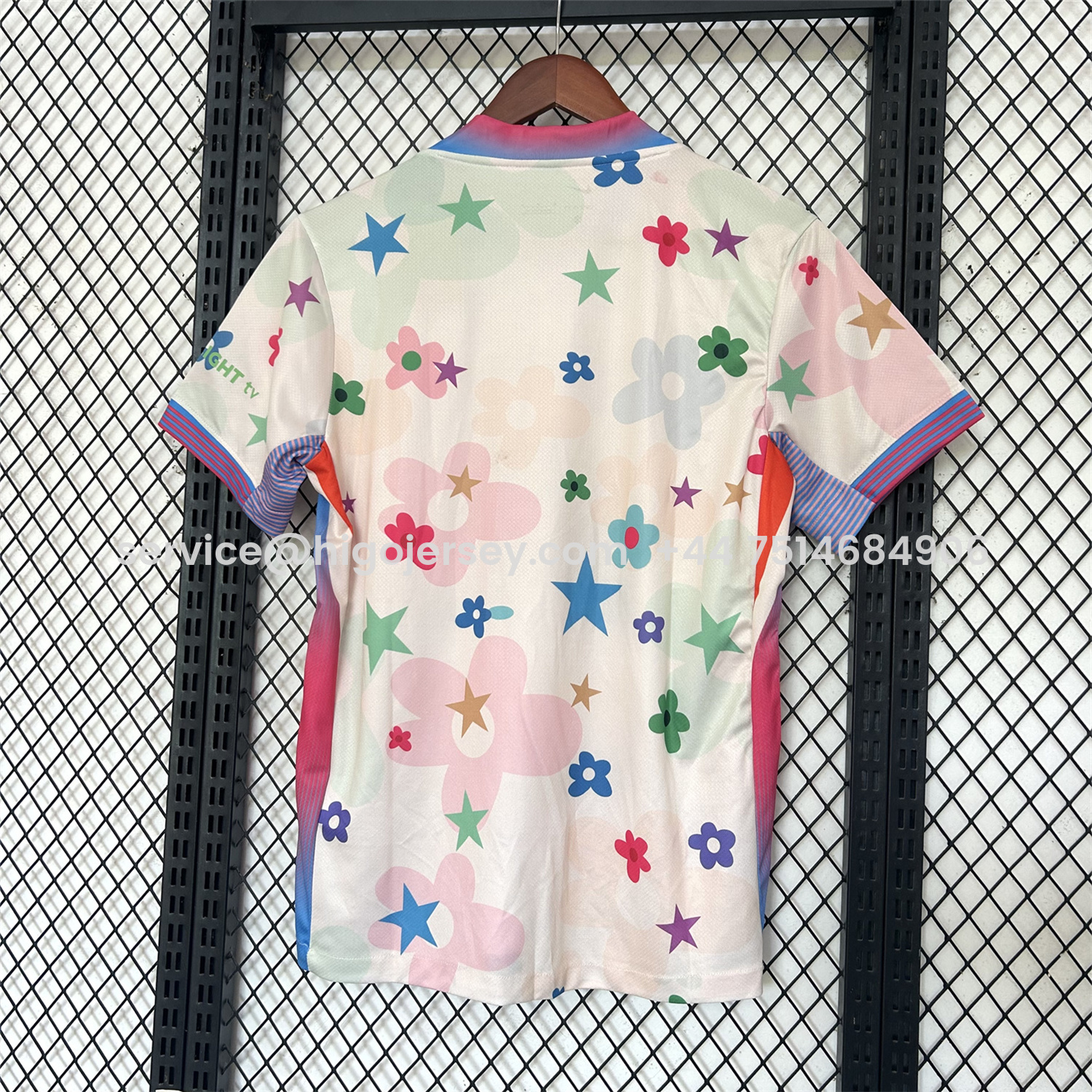 Higojerseys-Barcelona 25-26 Stars And Flowers Pink Special Jersey - Fans Version
