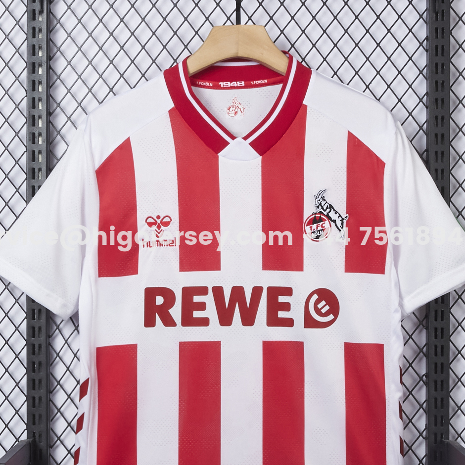 Higojerseys-Köln 25-26 Home Jersey - Fans Version