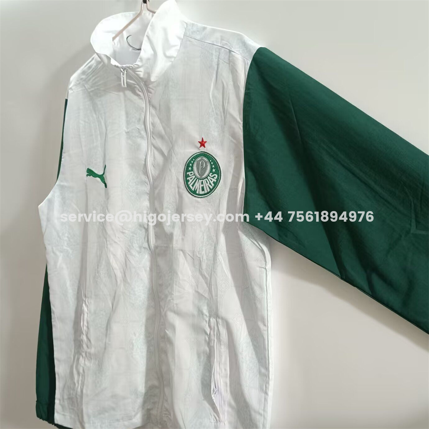 Higojerseys-Palmeiras 25-26 Training Windbreaker Jacket - White