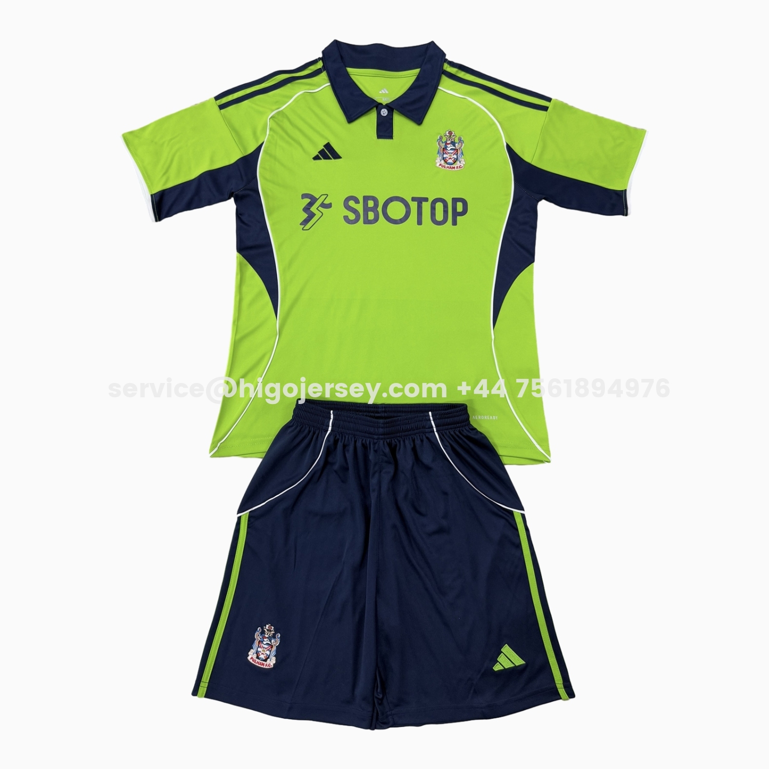 Higojerseys-Fulham 25-26 Away Men's Adult Jersey Set - Fans Version