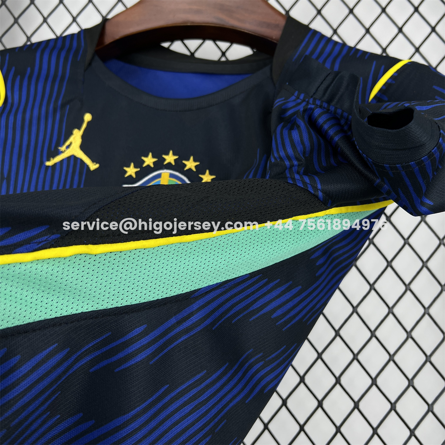 Higojerseys-Brazil 2026 Away Blue Jersey - Fans Version