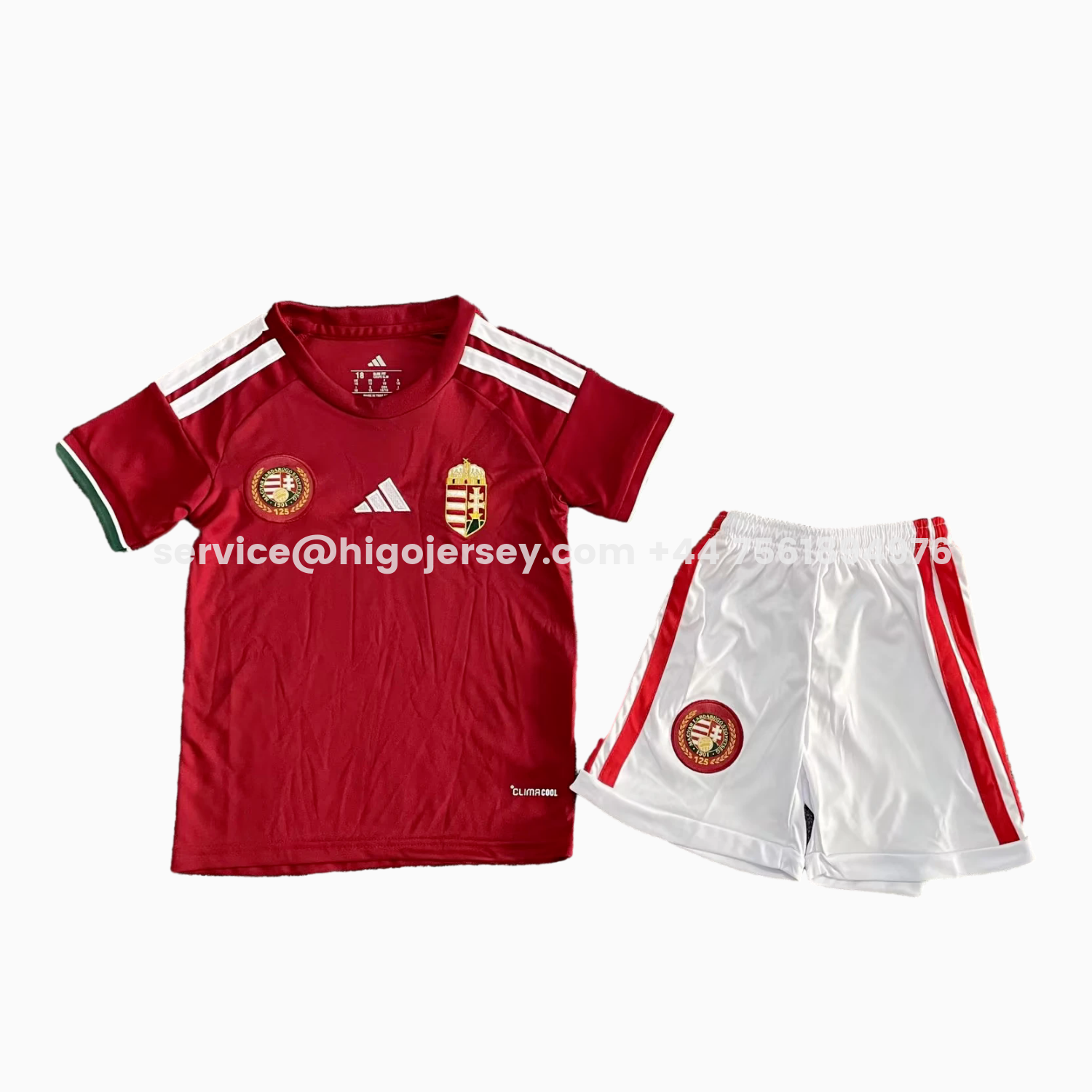 Higojerseys-Hungary 2026 Home Red Kids Kit