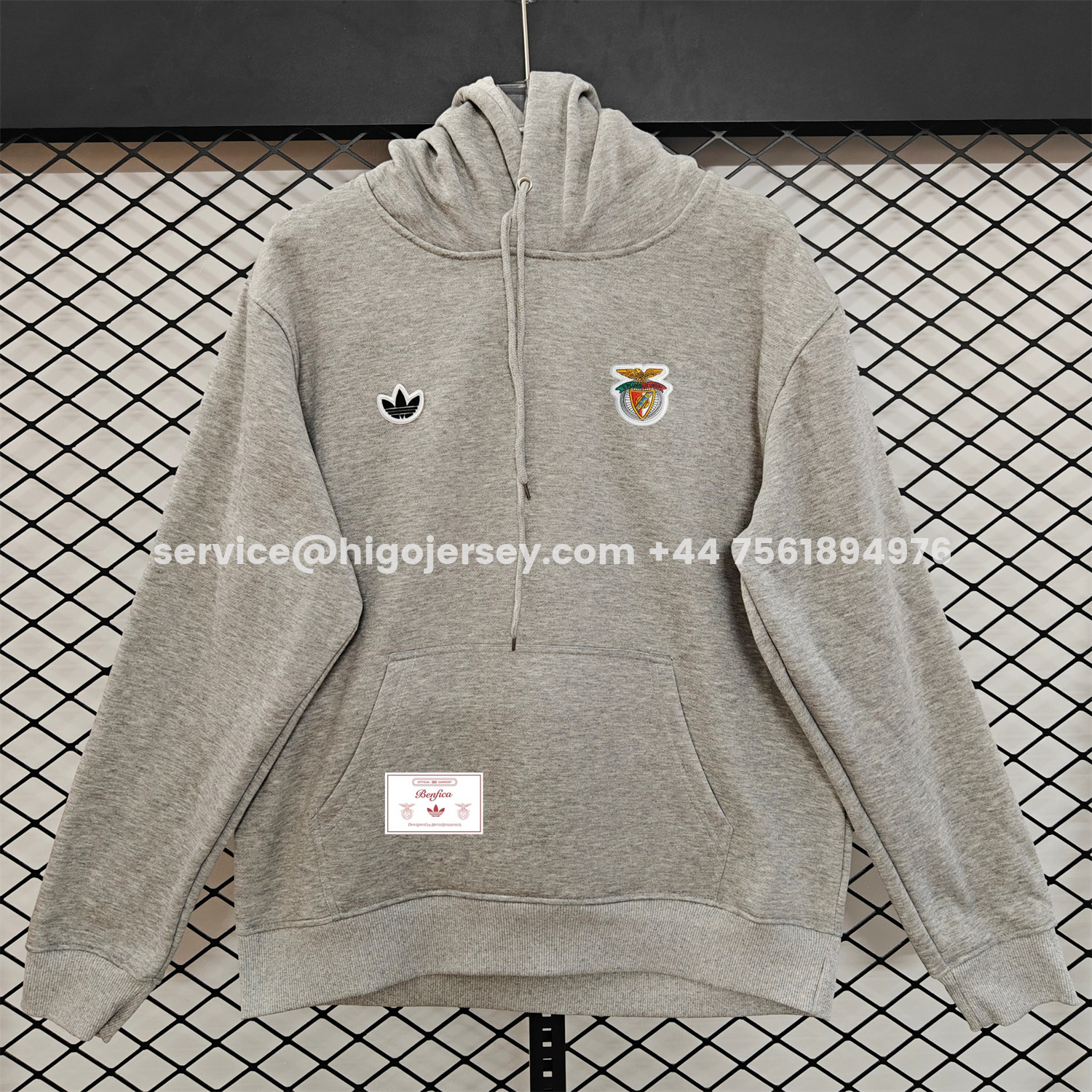 Higojerseys-Benfica 25-26 Originals Terrace Icon Unisex Pullover Hoodie