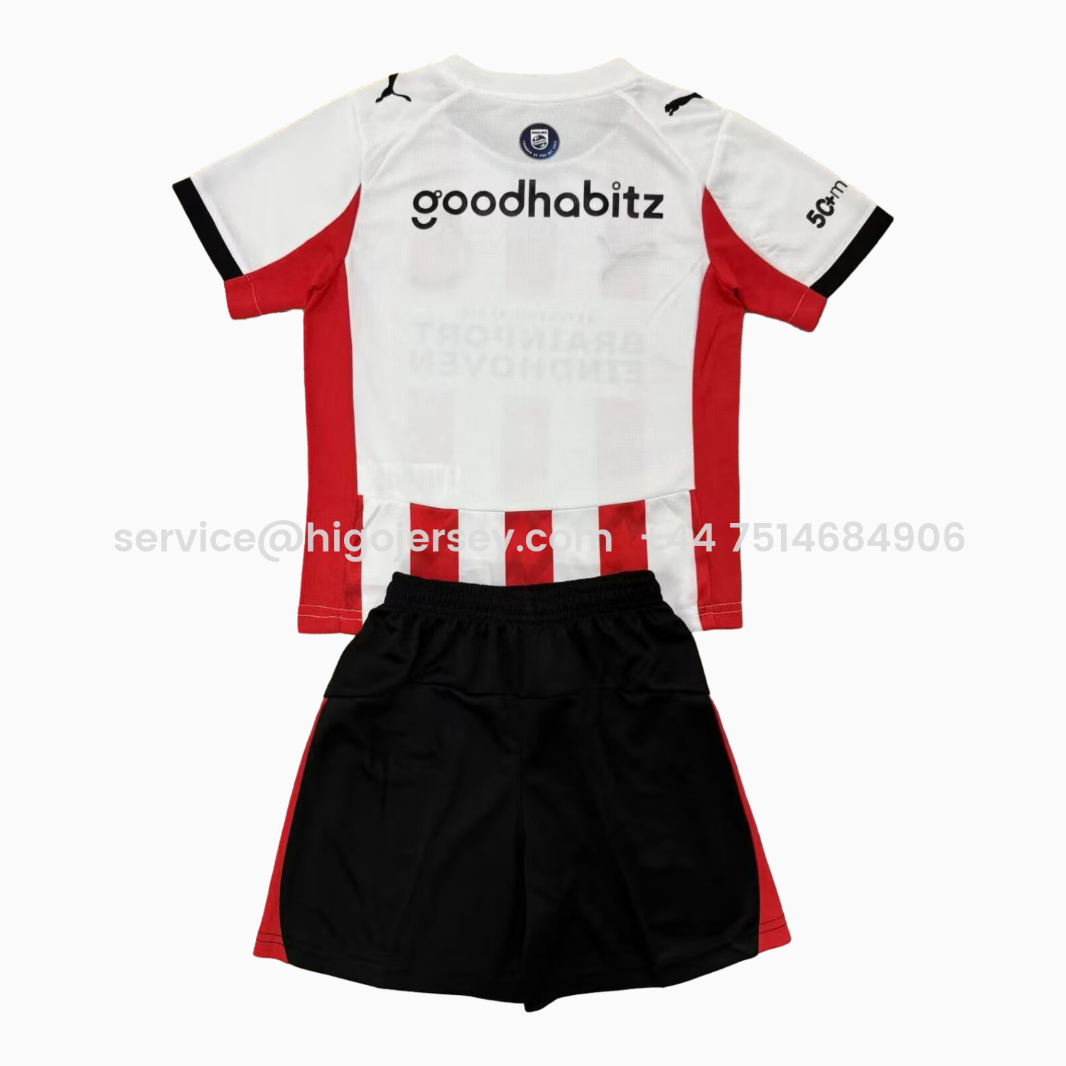 Higojerseys-PSV Eindhoven 25-26 Home Kids Kit