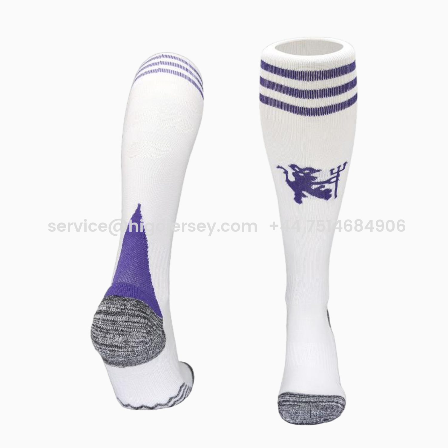 Higojerseys-Manchester United 25-26 Away Socks - White