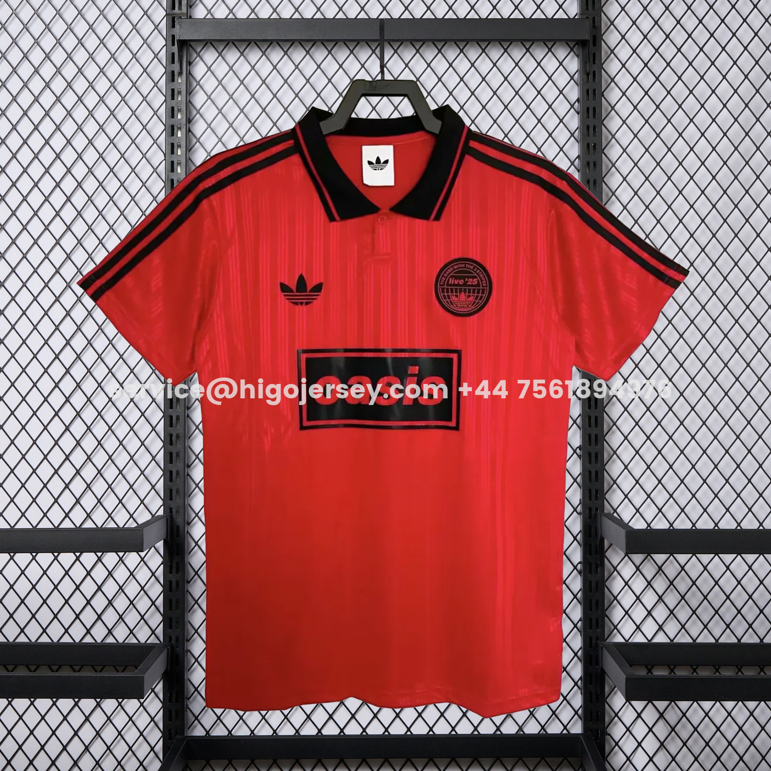 Higojerseys-Bohemian 25-26 Oasis Originals Tour Red Jersey With Number 25 - Fans Version