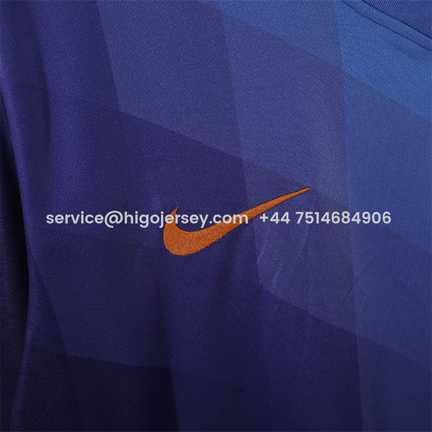 Higojerseys-Retro Netherlands 2014 Away Blue Jersey