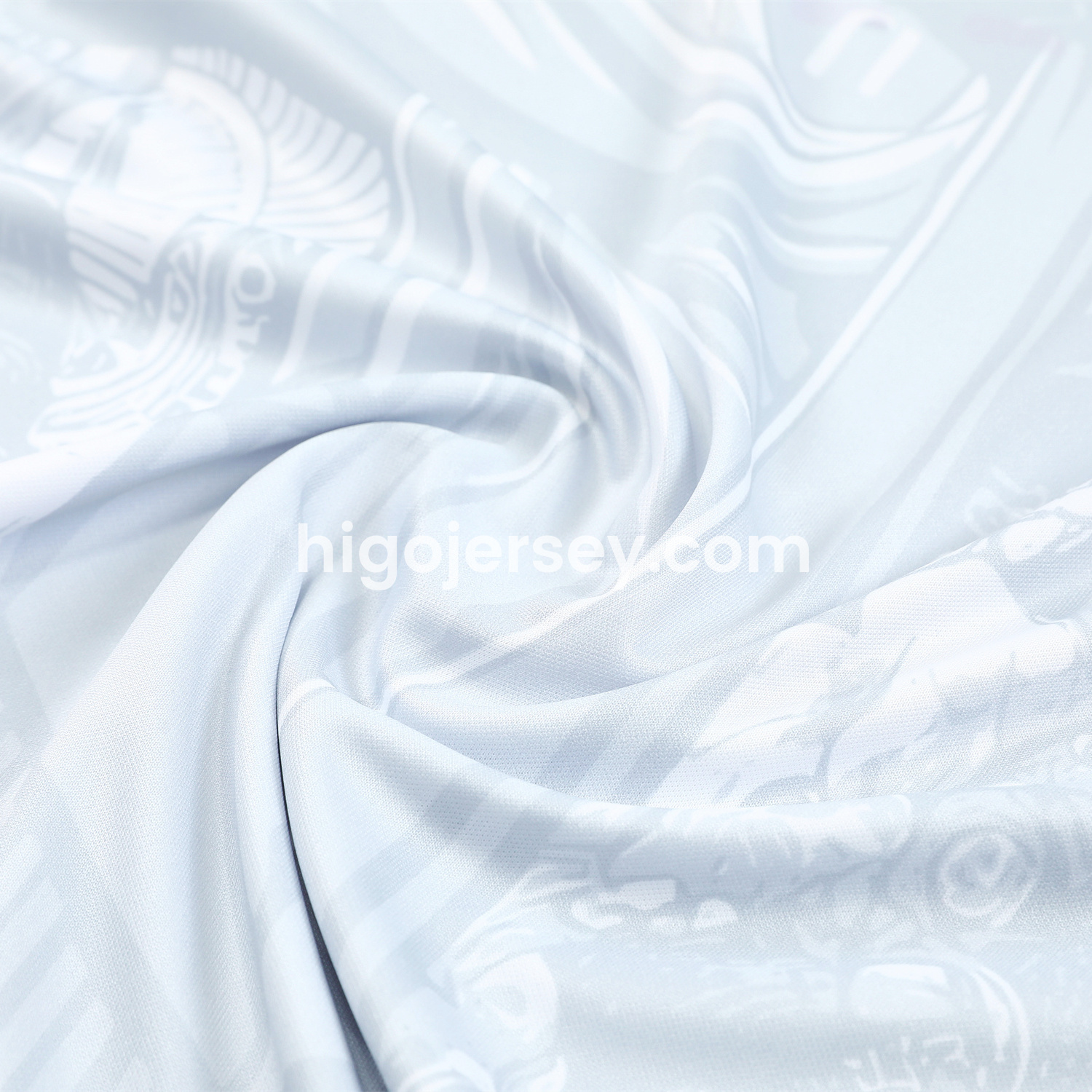 Higojerseys-Brazil 25-26 White Jesus Statue Short-Sleeve Training Set - White Top & Black Shorts