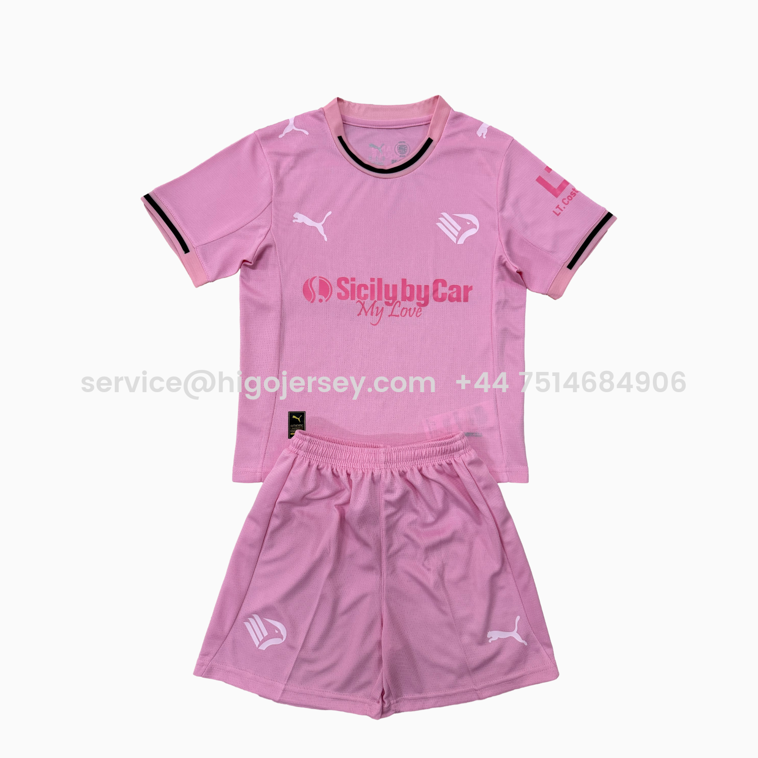Higojerseys-Palermo 25-26 Home Men's Adult Jersey Set - Fans Version